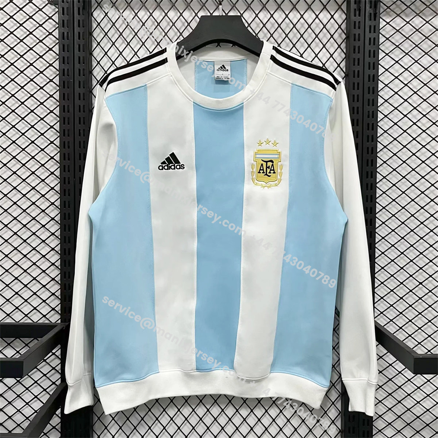 ManixJersey.com | Argentina 25-26 Home Unisex Pullover Hoodie -Customize Name, Number and Patch | Worldwide Shipping
