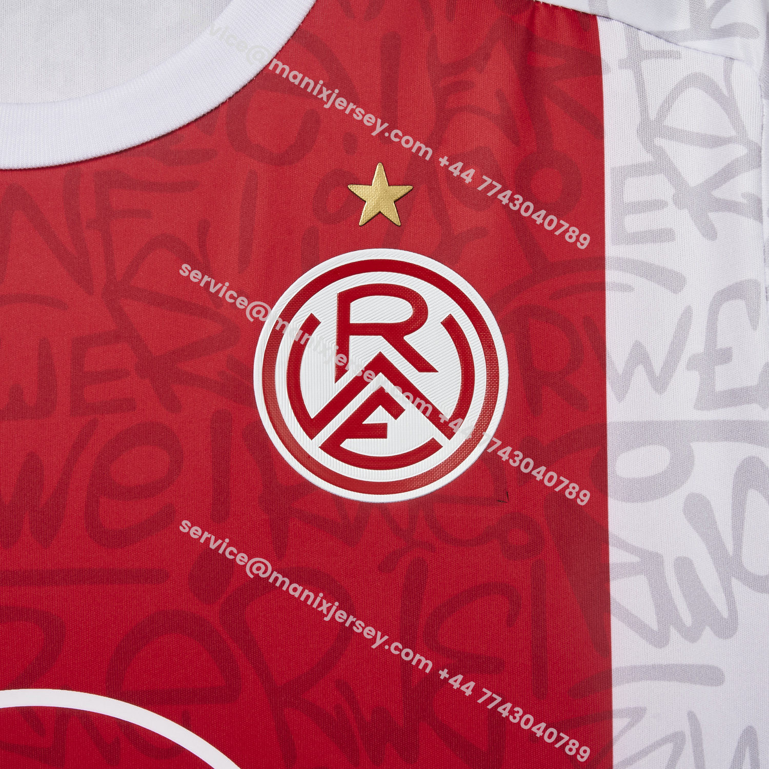 ManixJersey.com | Rot-Weiss Essen 25-26 Home Jersey - Fans Version -Customize Name, Number and Patch | Worldwide Shipping