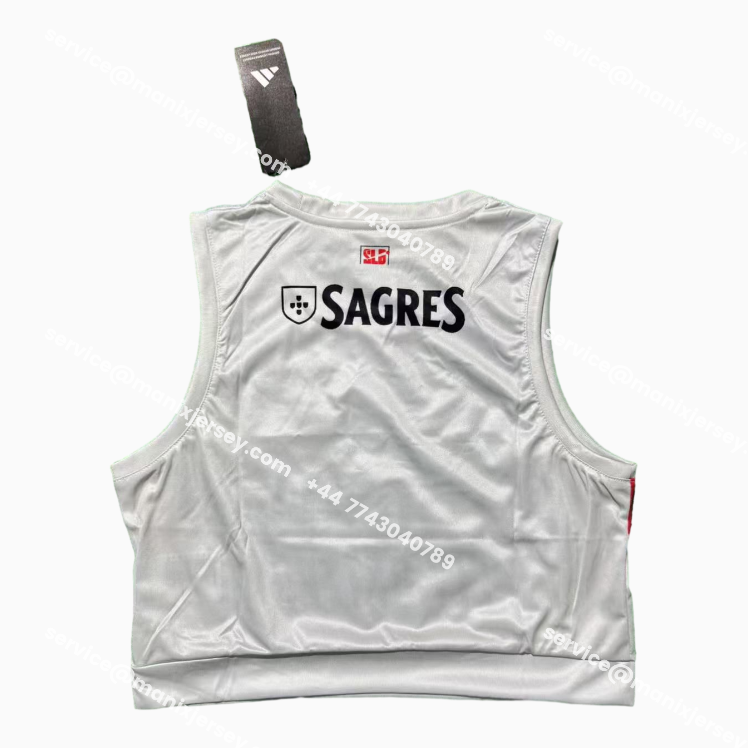 ManixJersey.com | Women's Benfica 25-26 Away White Yoga Vest -Customize Name, Number and Patch | Worldwide Shipping