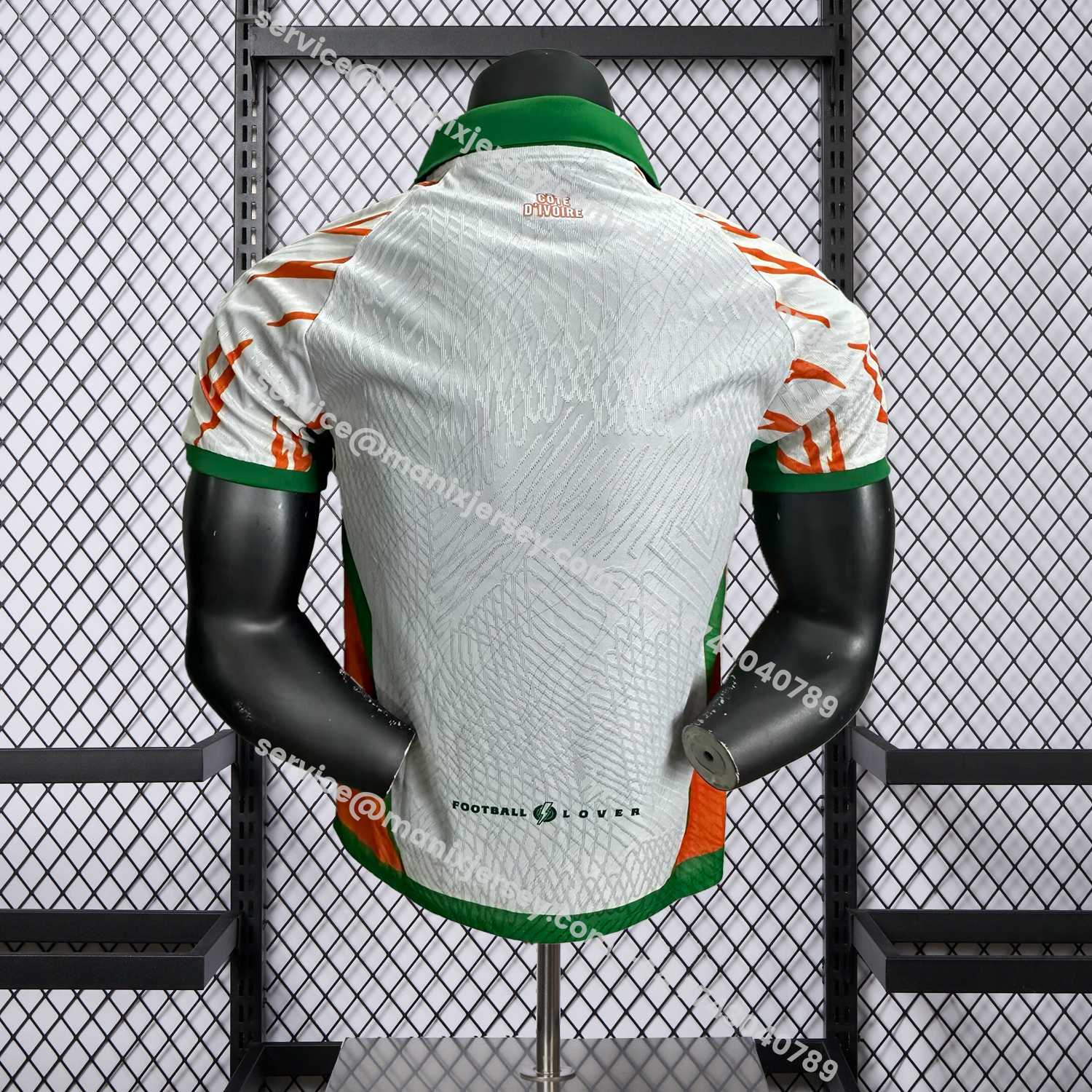 ManixJersey.com | Ivory Coast 25-26 Elephant And Kid White Jersey - Player Version -Customize Name, Number and Patch | Worldwide Shipping