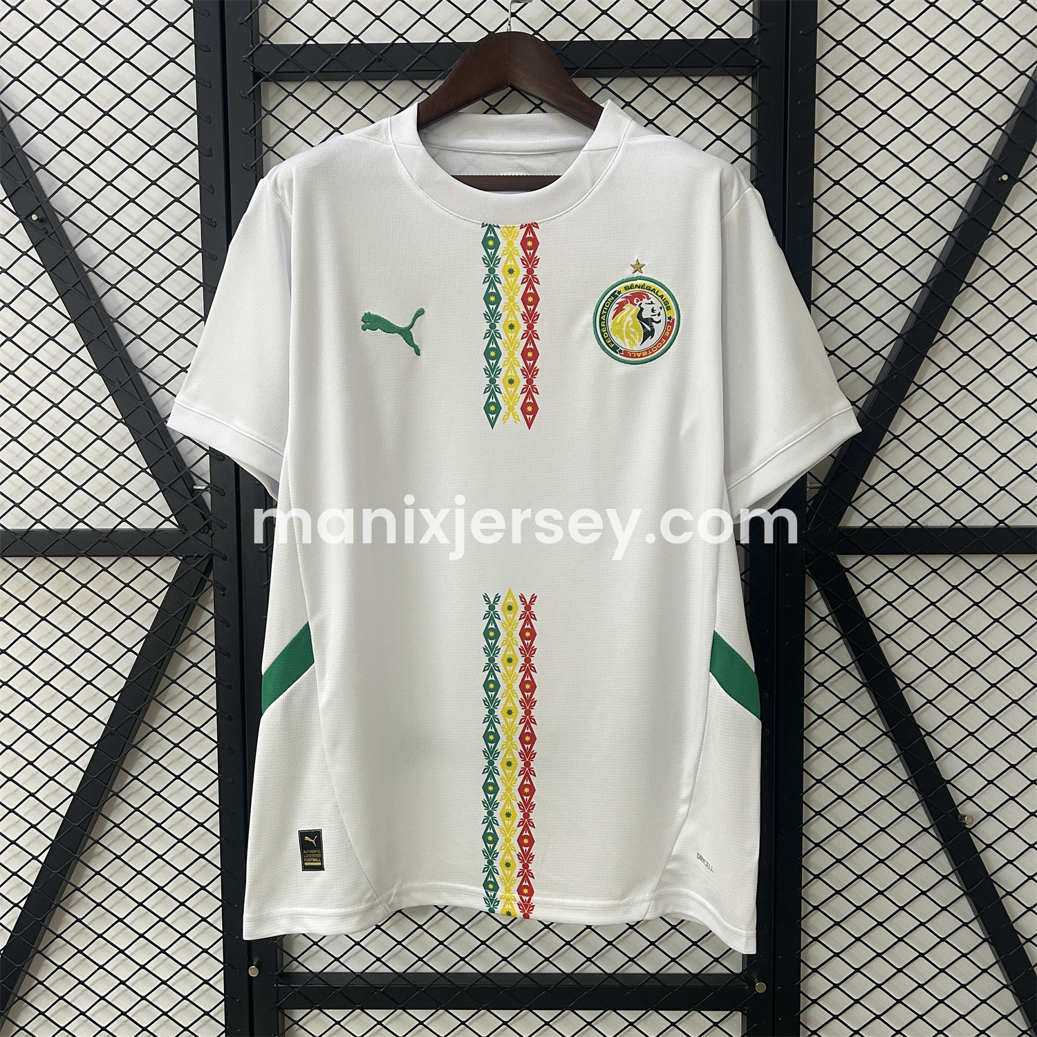 ManixJersey.com | Senegal 24-25 Home White Jersey - Fans Version -Customize Name, Number and Patch | Worldwide Shipping