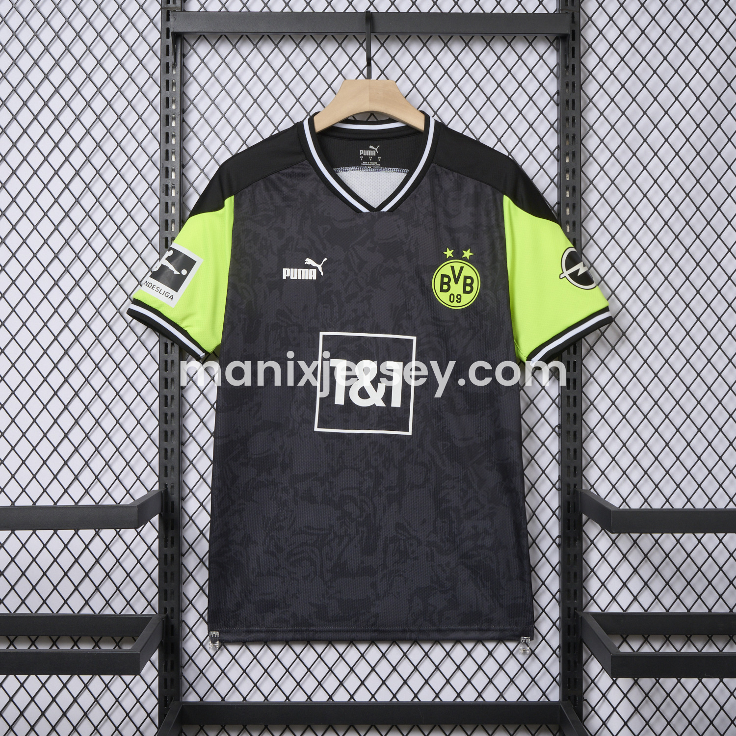ManixJersey.com | Retro Dortmund 2020-21 Black Special Edition Jersey -Customize Name, Number and Patch | Worldwide Shipping