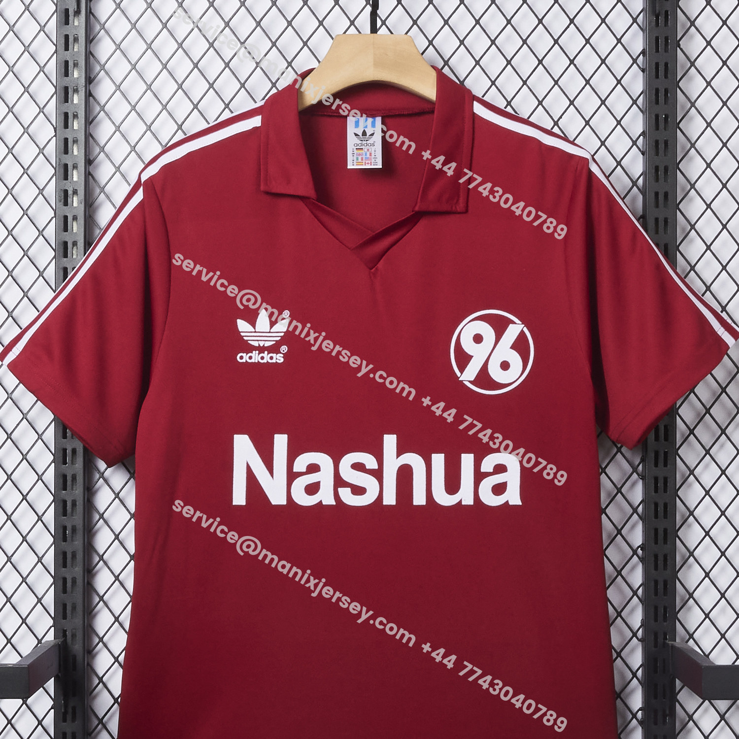 ManixJersey.com | Retro Hannover 96 1991-92 Home Jersey -Customize Name, Number and Patch | Worldwide Shipping
