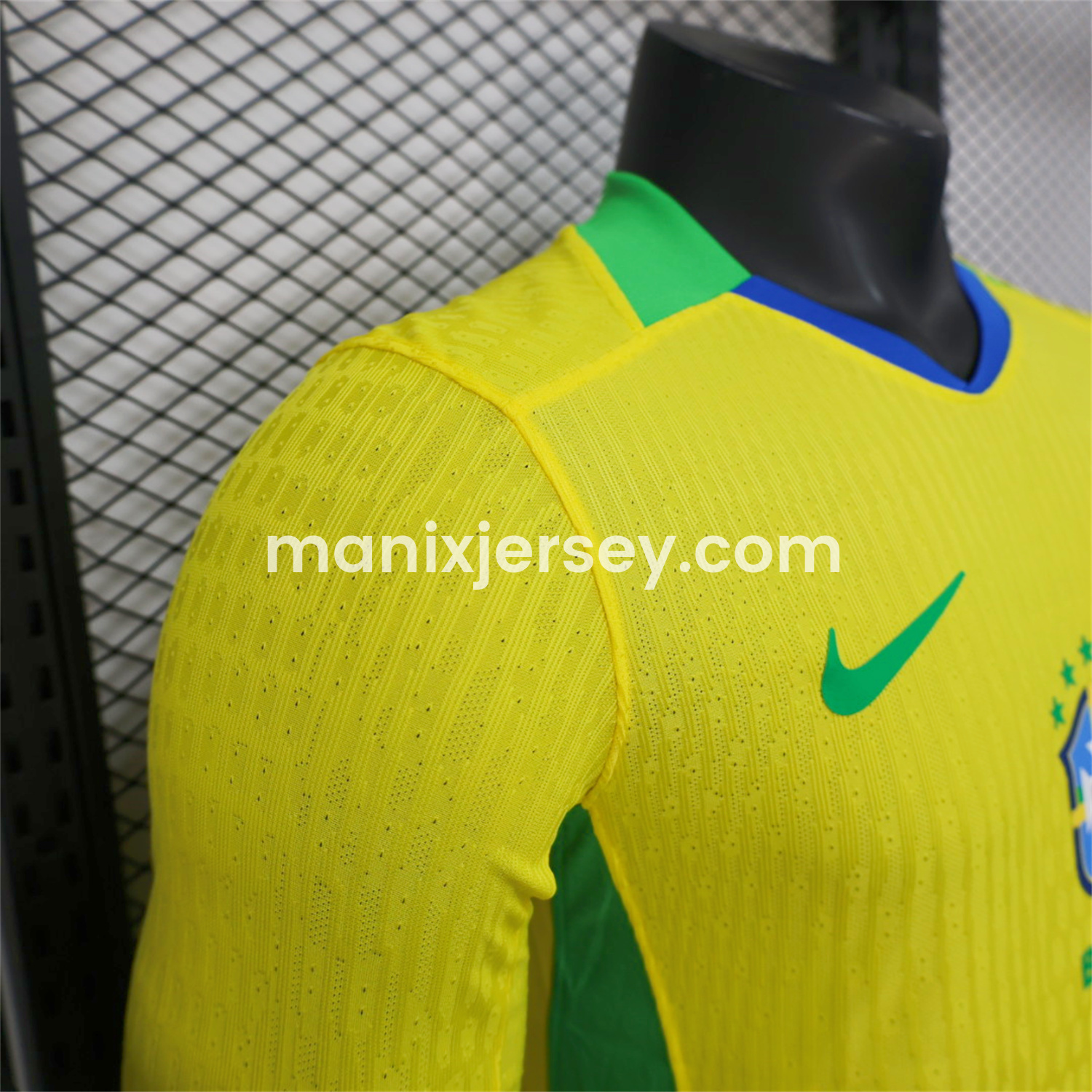 ManixJersey.com | Brazil 2025 Women's Team Home Long Sleeves Jersey - Men's Player Version -Customize Name, Number and Patch | Worldwide Shipping