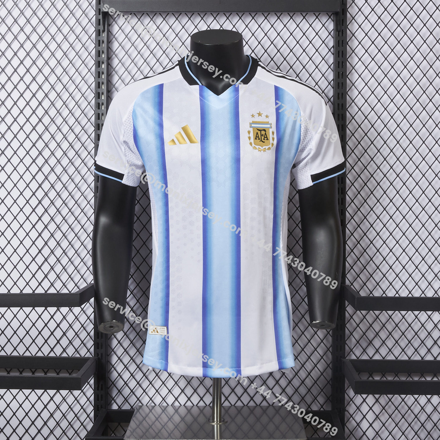 ManixJersey.com | Argentina 25-26 Home Blue White Jersey(Leaked Version) - Player Version -Customize Name, Number and Patch | Worldwide Shipping