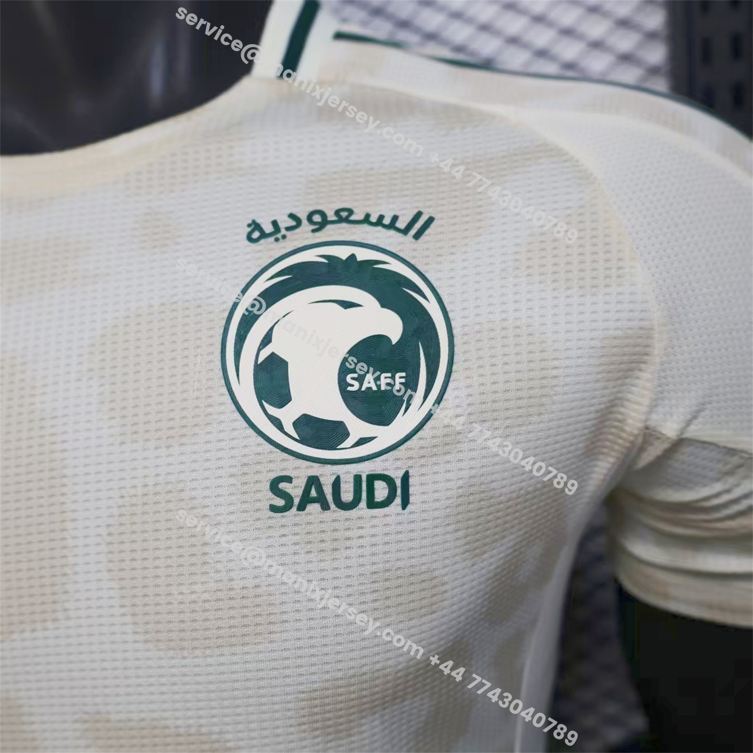ManixJersey.com | Saudi Arabia 25-26 Away White Jersey - Player Version -Customize Name, Number and Patch | Worldwide Shipping