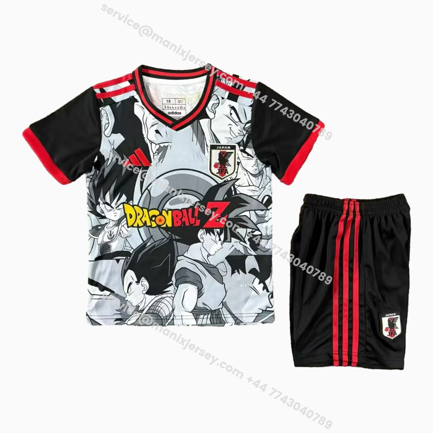 ManixJersey.com | Japan 25-26 Dragon Z Comic Style Special Kids Kit -Customize Name, Number and Patch | Worldwide Shipping