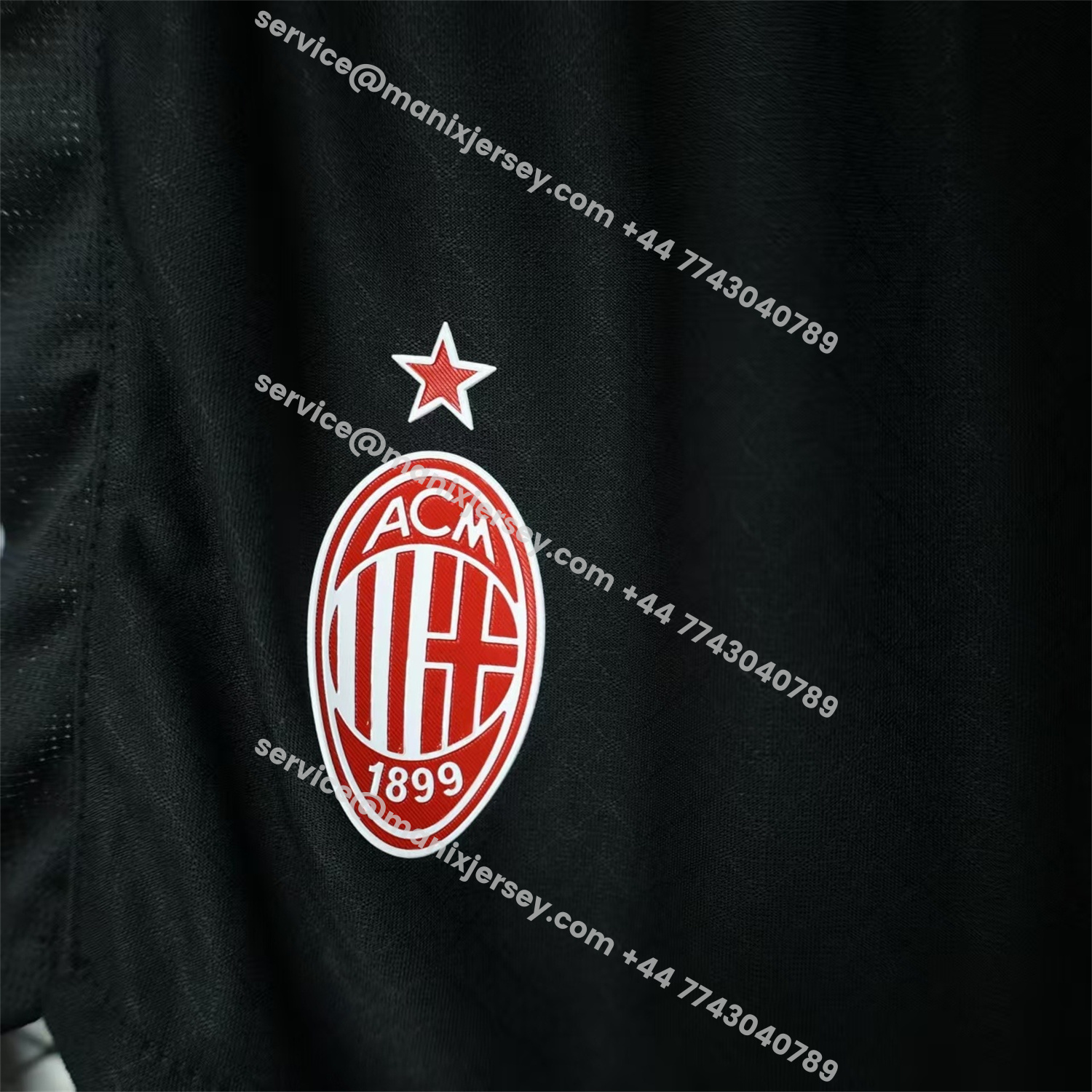 ManixJersey.com | AC Milan 25-26 Home Black Shorts - Player Version -Customize Name, Number and Patch | Worldwide Shipping