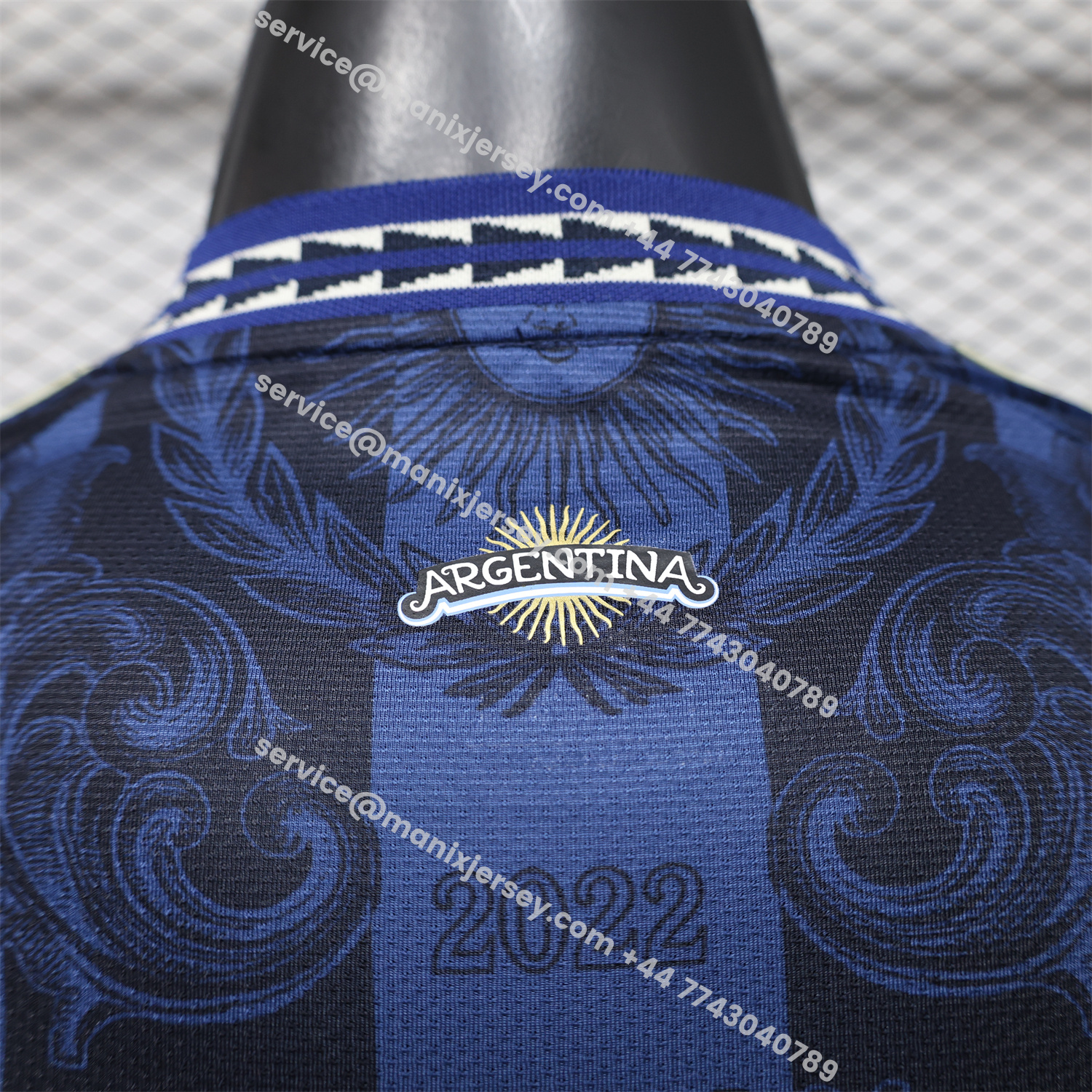 Argentina 2026 Dark Blue And Black Pattern Sun Special Edition Jersey - Player Version:football jersey mysite: unitedjerseyfootball 邓江浪:football