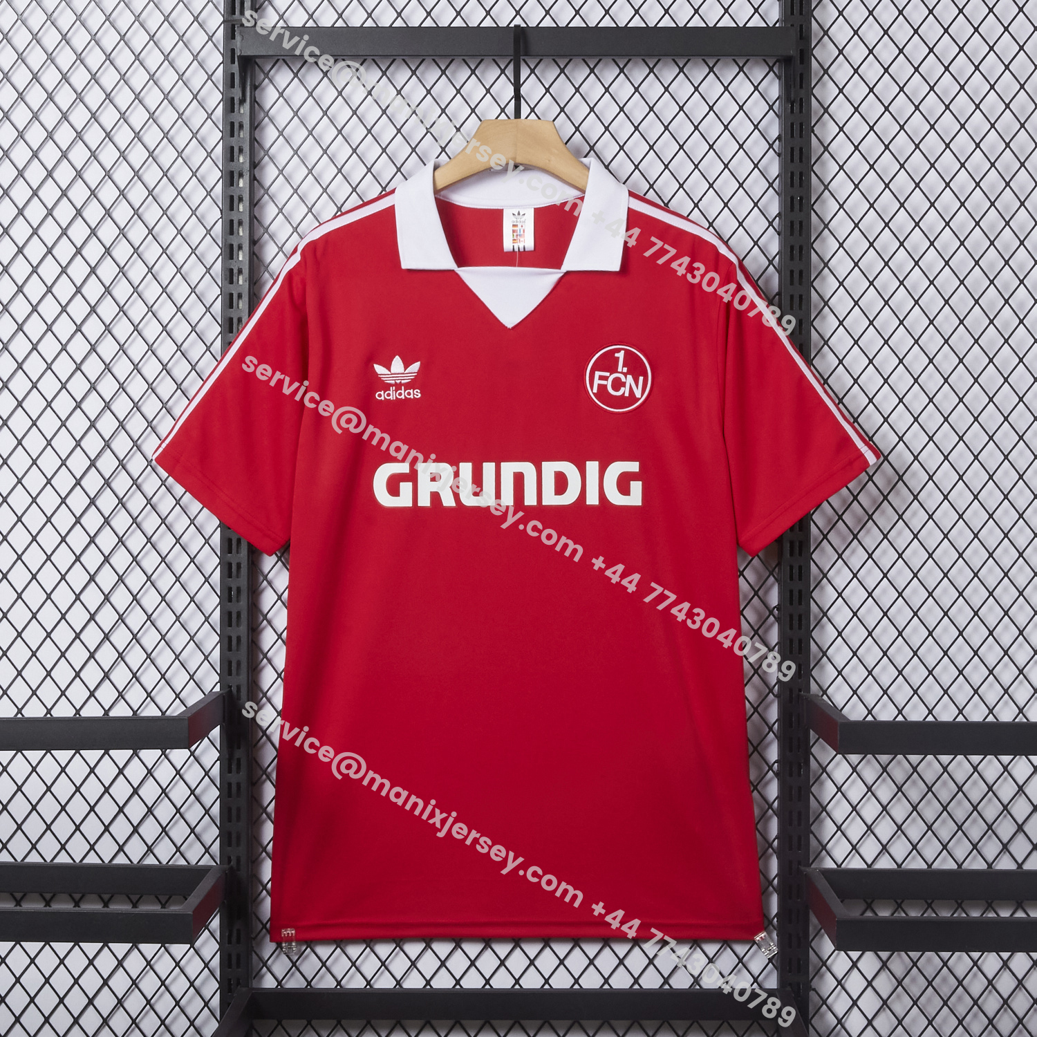 ManixJersey.com | Retro Nürnberg 1978-80 Home Red Jersey -Customize Name, Number and Patch | Worldwide Shipping