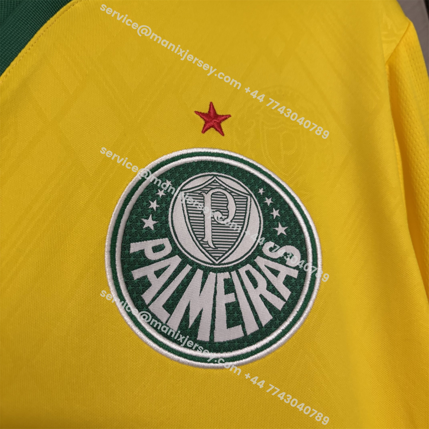ManixJersey.com | Palmeiras 25-26 Third Yellow Jersey - Fans Version -Customize Name, Number and Patch | Worldwide Shipping