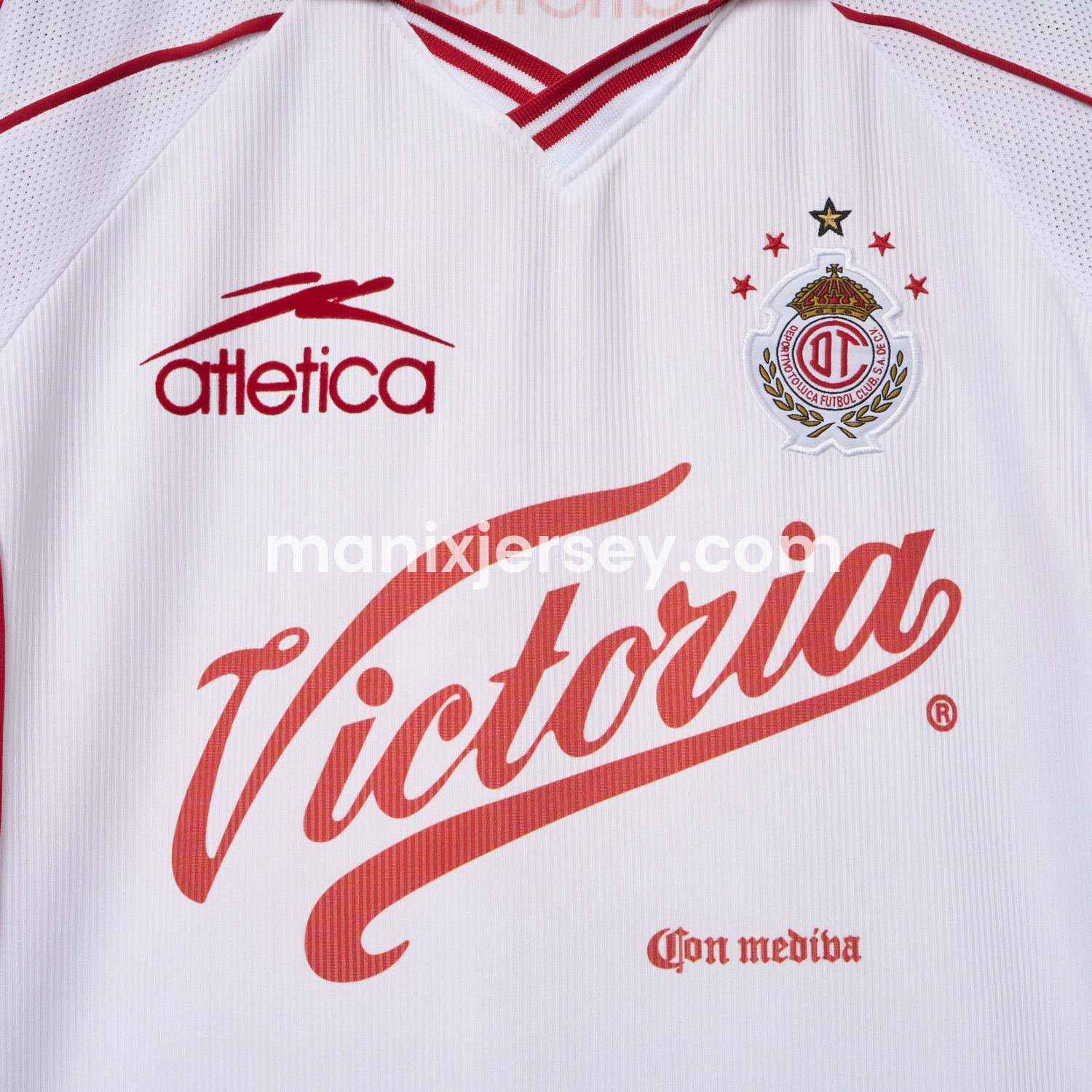 ManixJersey.com | Retro Toluca 1999-00 Away Jersey -Customize Name, Number and Patch | Worldwide Shipping