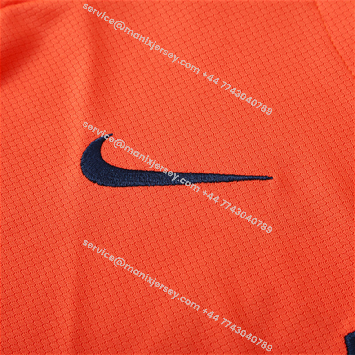 ManixJersey.com | Barcelona 25-26 Short-Sleeve Training Set - Orange Top Royal Blue Sponsor& Royal Blue Shorts -Customize Name, Number and Patch | Worldwide Shipping