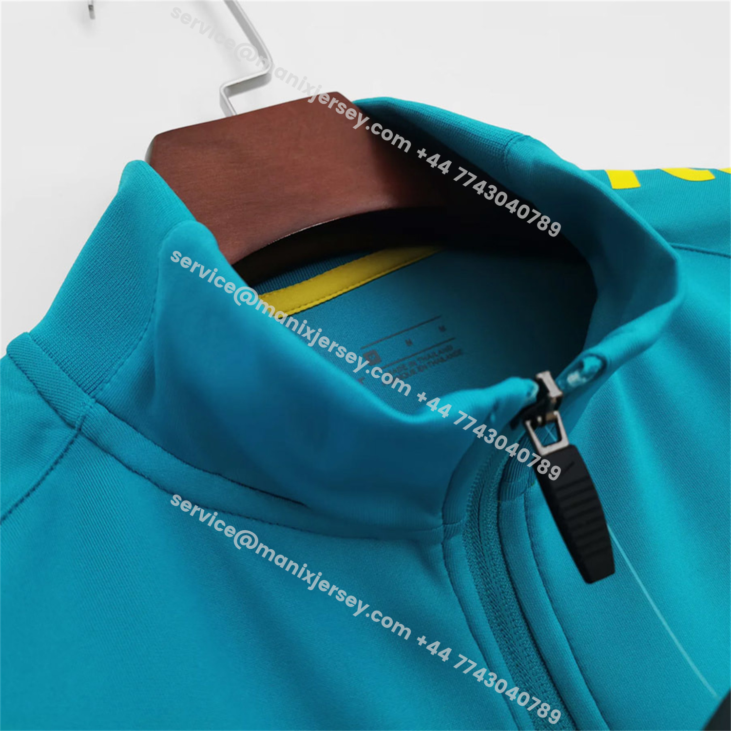ManixJersey.com | Retro Brazil 2022 Lake Blue Windbreaker -Customize Name, Number and Patch | Worldwide Shipping