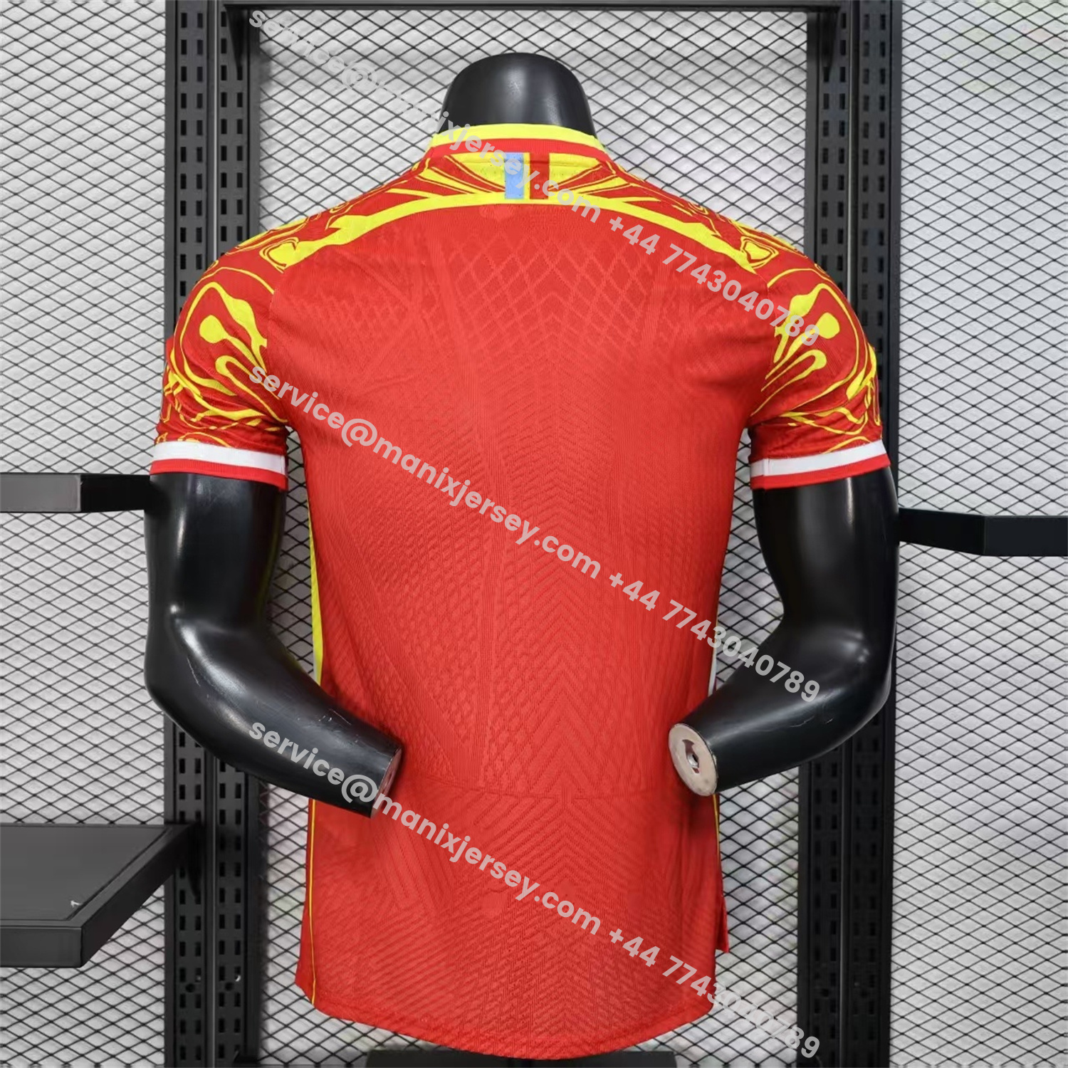 ManixJersey.com | Congo 2026 Third Red Jersey - Player Version -Customize Name, Number and Patch | Worldwide Shipping