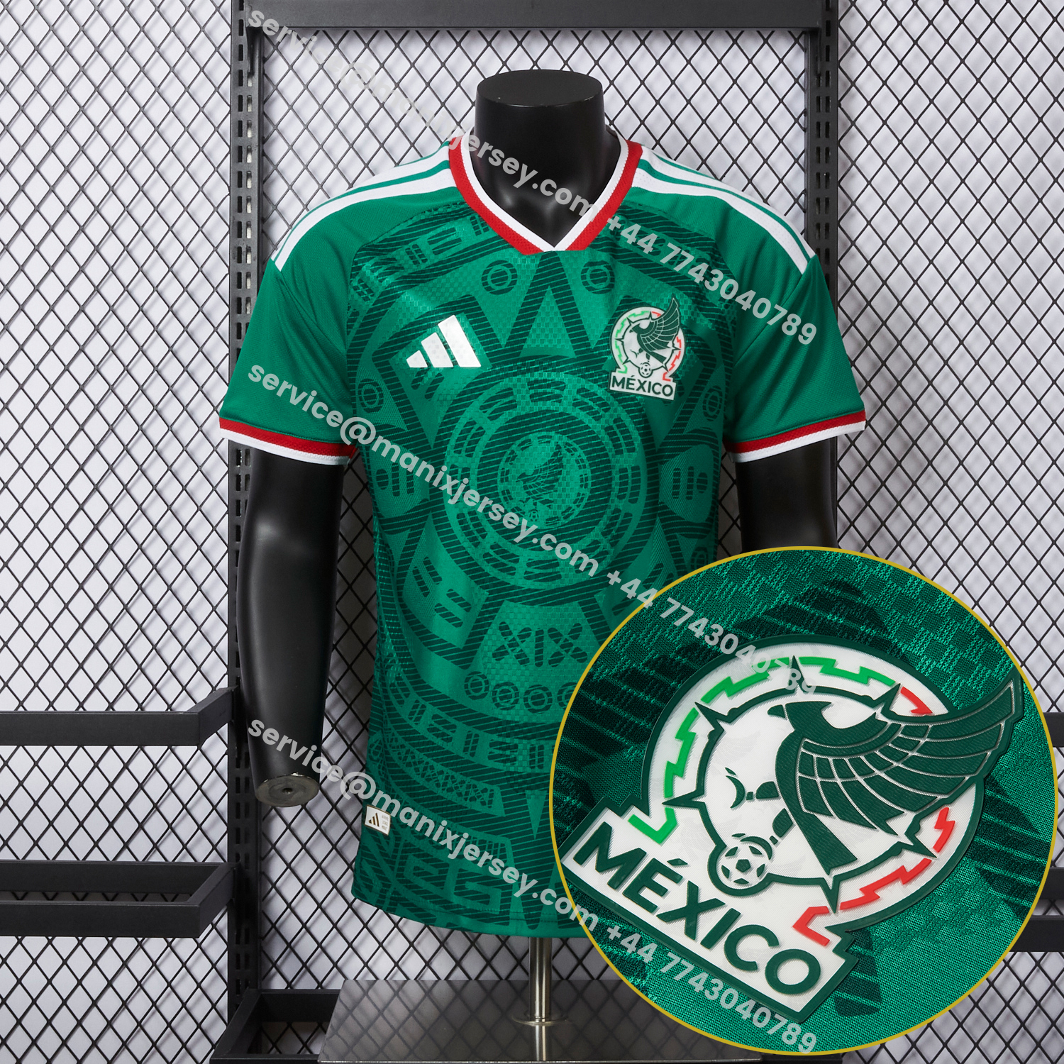 ManixJersey.com | Mexico 2026 Home Jersey - Player Version -Customize Name, Number and Patch | Worldwide Shipping