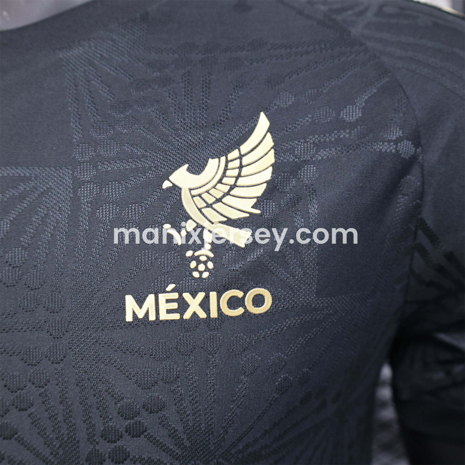ManixJersey.com | Mexico 2025 Gold Cup Black Special Edition Jersey - Player Version -Customize Name, Number and Patch | Worldwide Shipping