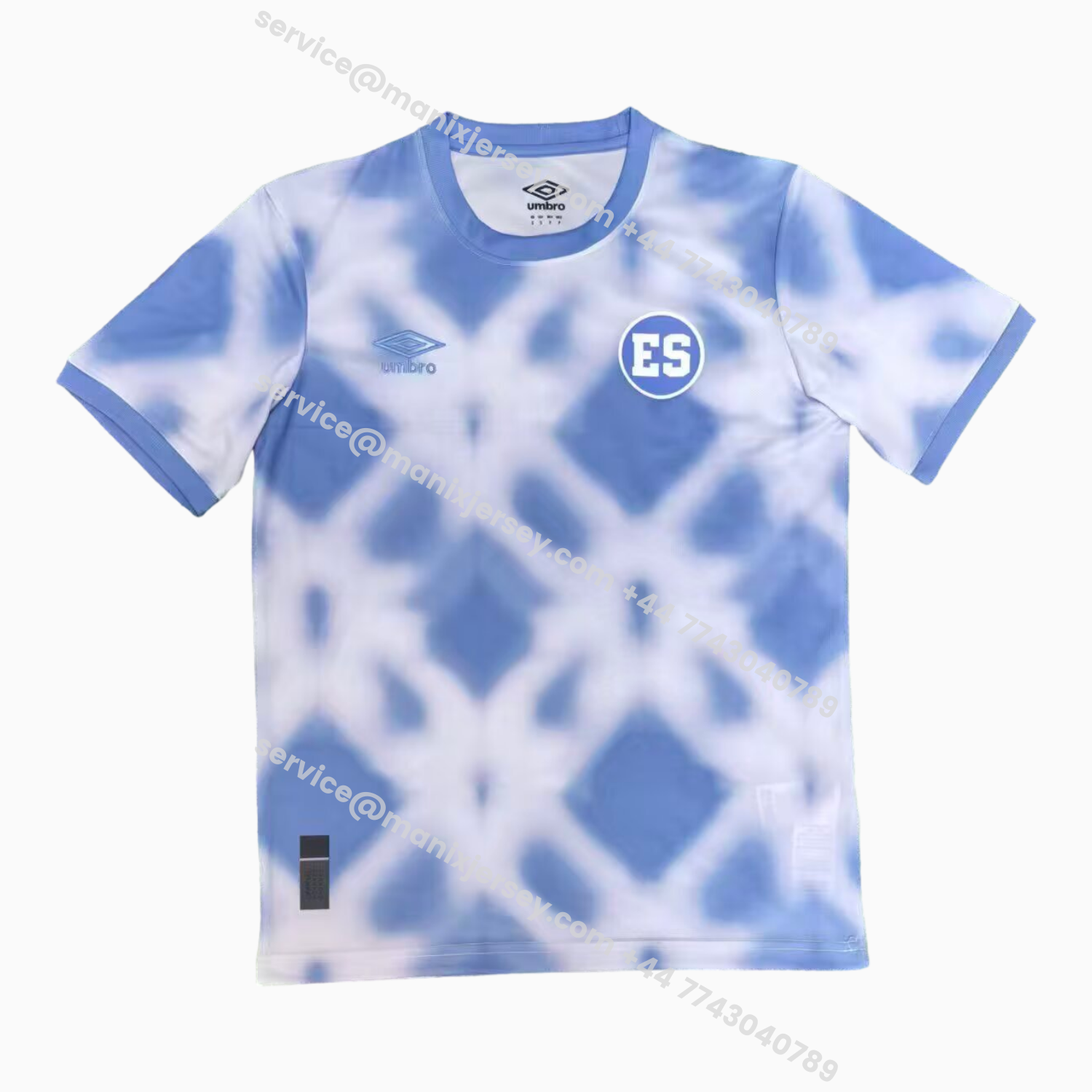 ManixJersey.com | El Salvador 25-26 Blue And White Pre-Match Training Jersey - Fans Version -Customize Name, Number and Patch | Worldwide Shipping