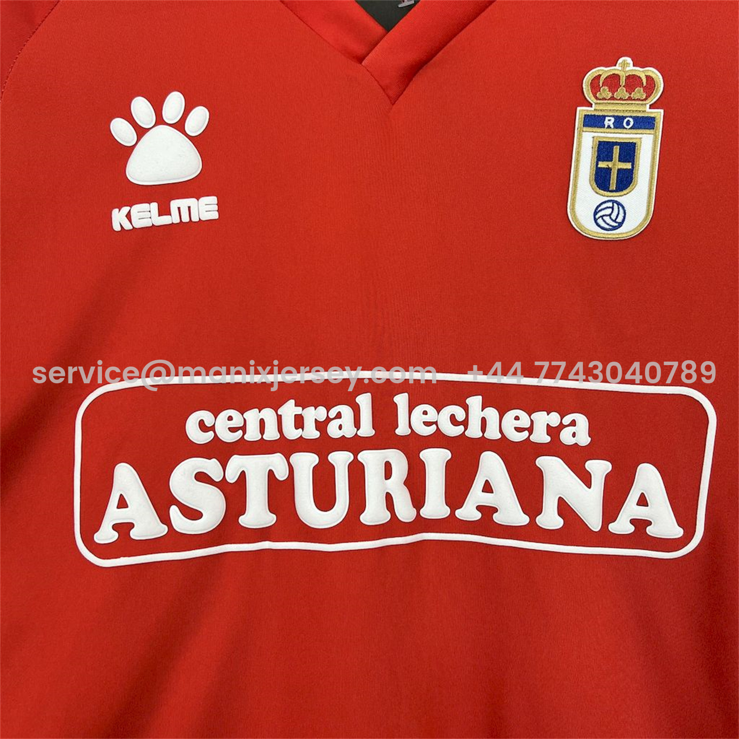 ManixJersey.com | Retro Real Oviedo Vetusta 1990-91 Away Red Jersey -Customize Name, Number and Patch | Worldwide Shipping