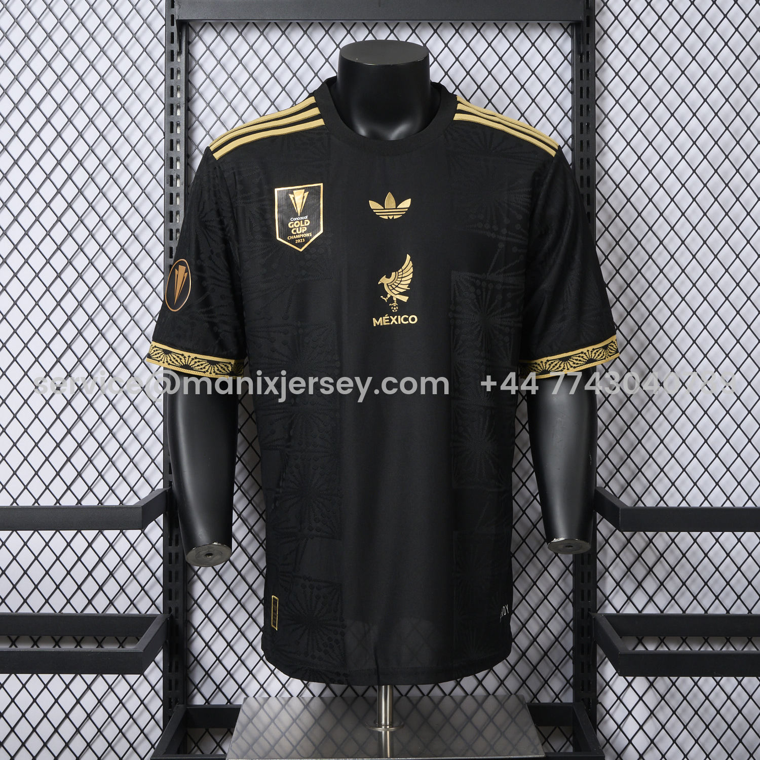 ManixJersey.com | Mexico 2025 Gold Cup Home Black Jersey - Player Version -Customize Name, Number and Patch | Worldwide Shipping