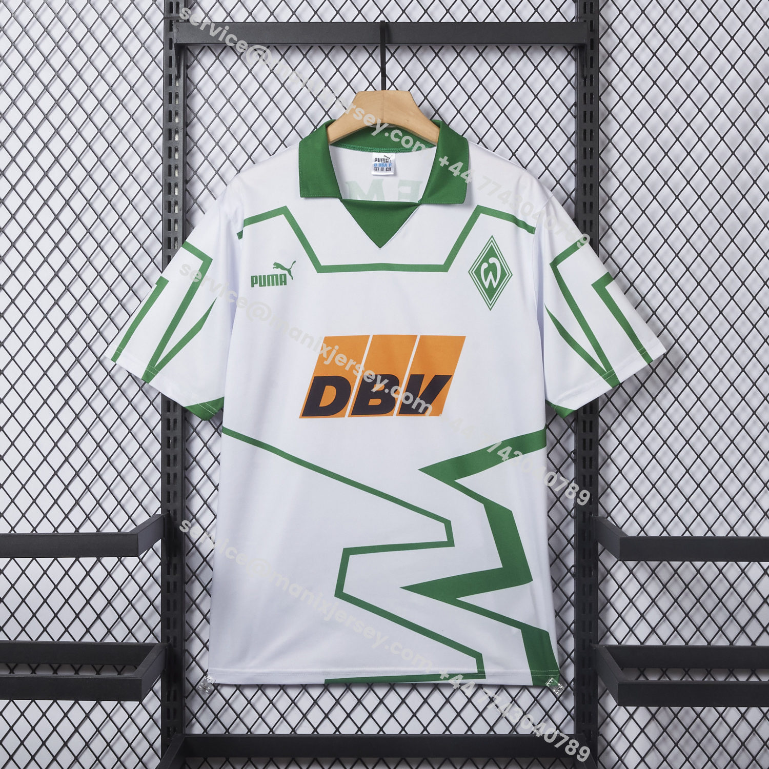 ManixJersey.com | Retro Werder Bremen 1993-94 Home Jersey -Customize Name, Number and Patch | Worldwide Shipping