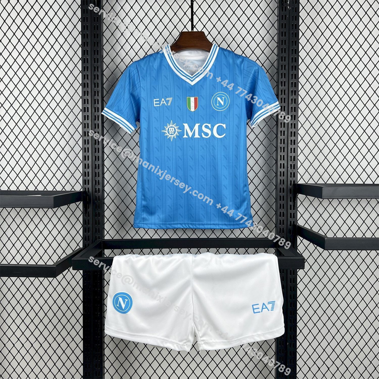 ManixJersey.com | Napoli 25-26 Home Kids Kit -Customize Name, Number and Patch | Worldwide Shipping