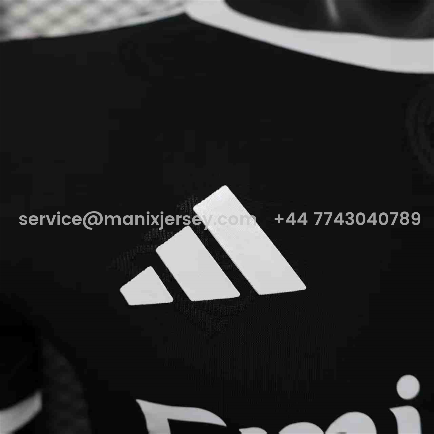 ManixJersey.com | Real Madrid 25-26 Black Team Logo Jacquard Special Jersey - Player Version -Customize Name, Number and Patch | Worldwide Shipping