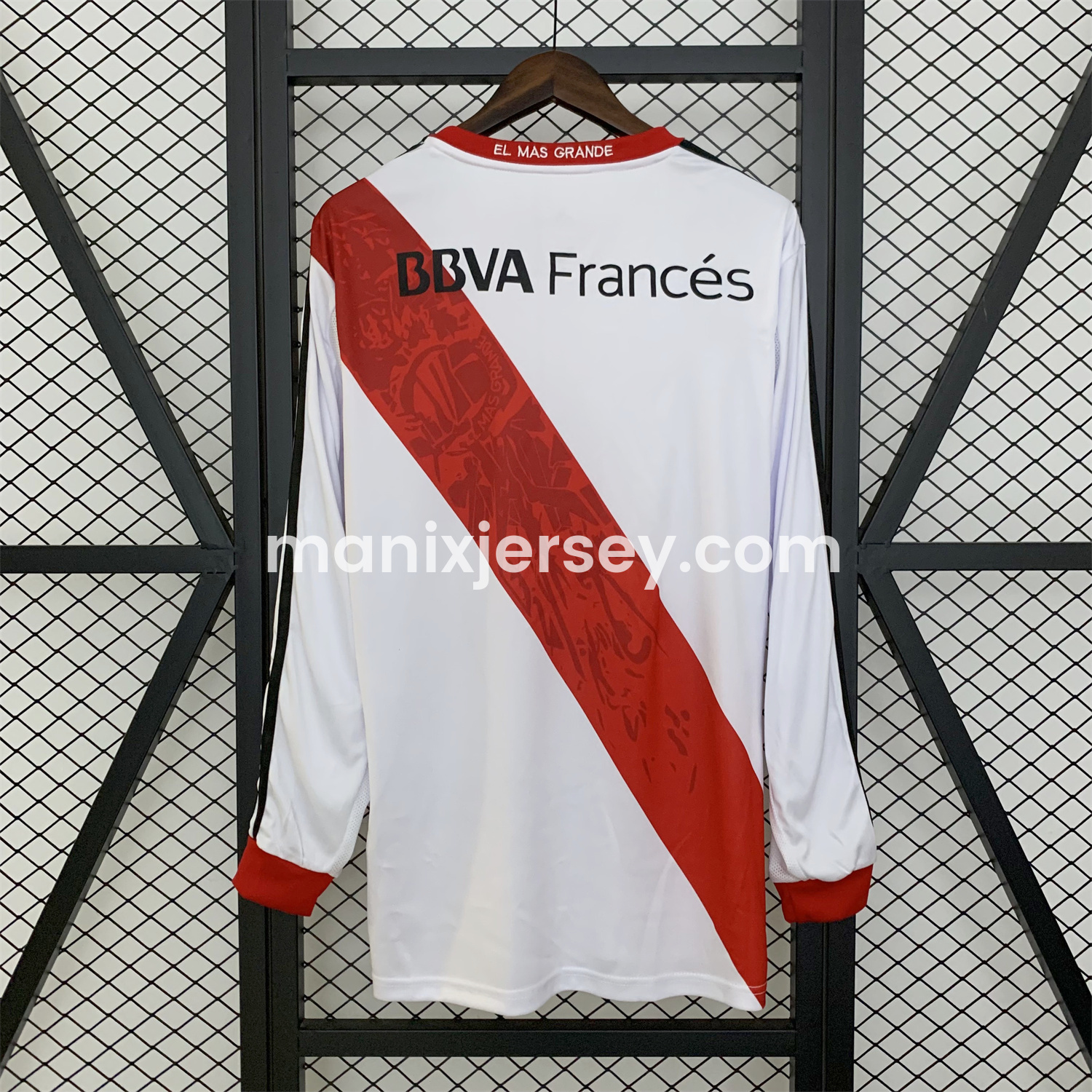 ManixJersey.com | Retro River Plate 2013-14 Home Long Sleeves Jersey -Customize Name, Number and Patch | Worldwide Shipping