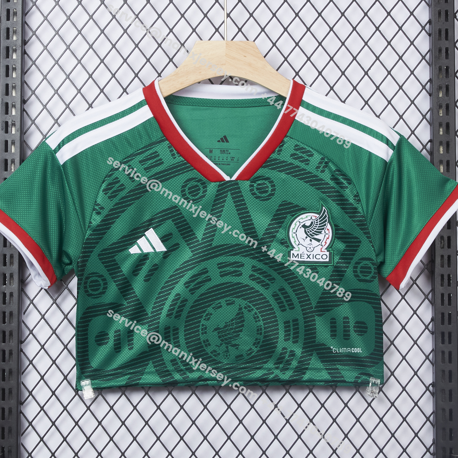 ManixJersey.com | Women's Mexico 2026 Home Cropped Jersey -Customize Name, Number and Patch | Worldwide Shipping