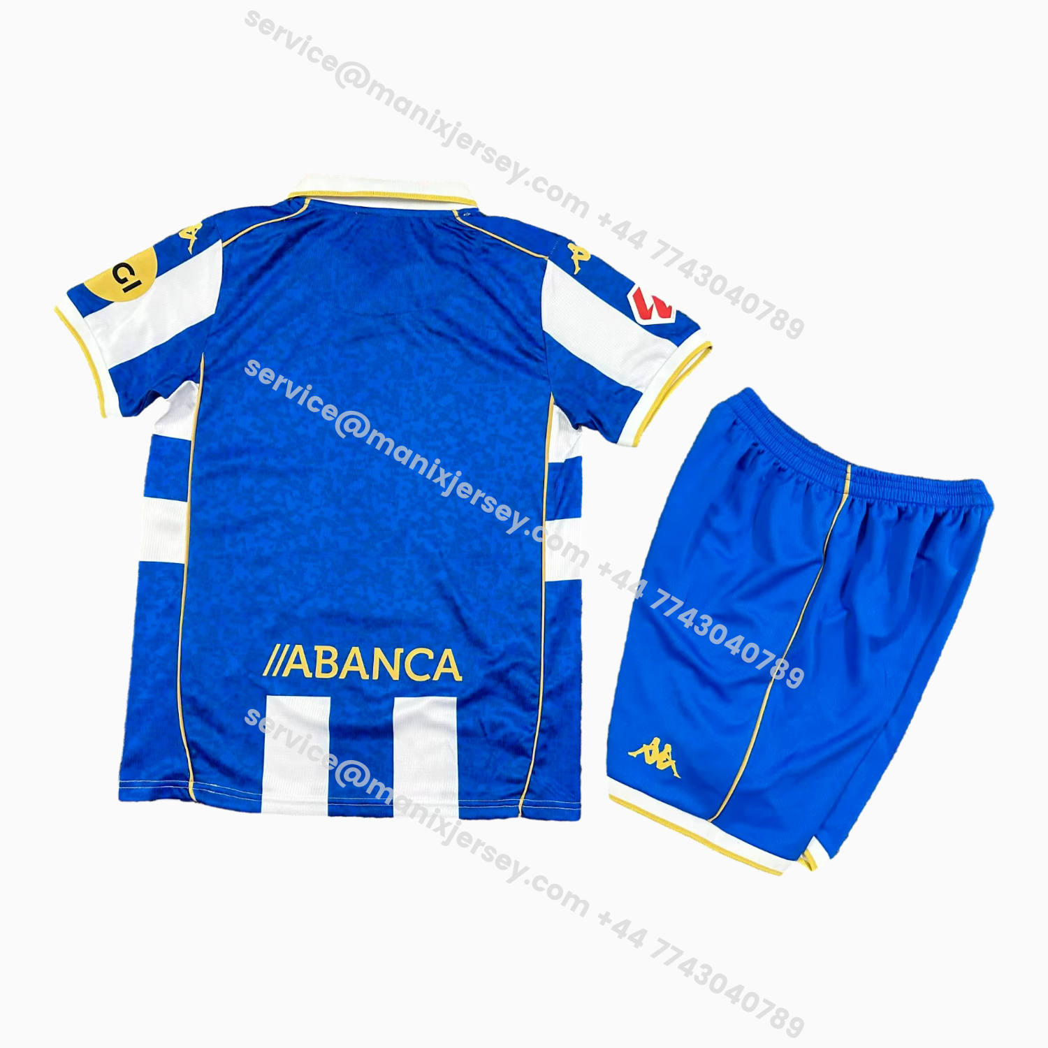 ManixJersey.com | Deportivo de La Coruña 25-26 Home Kids Kit -Customize Name, Number and Patch | Worldwide Shipping