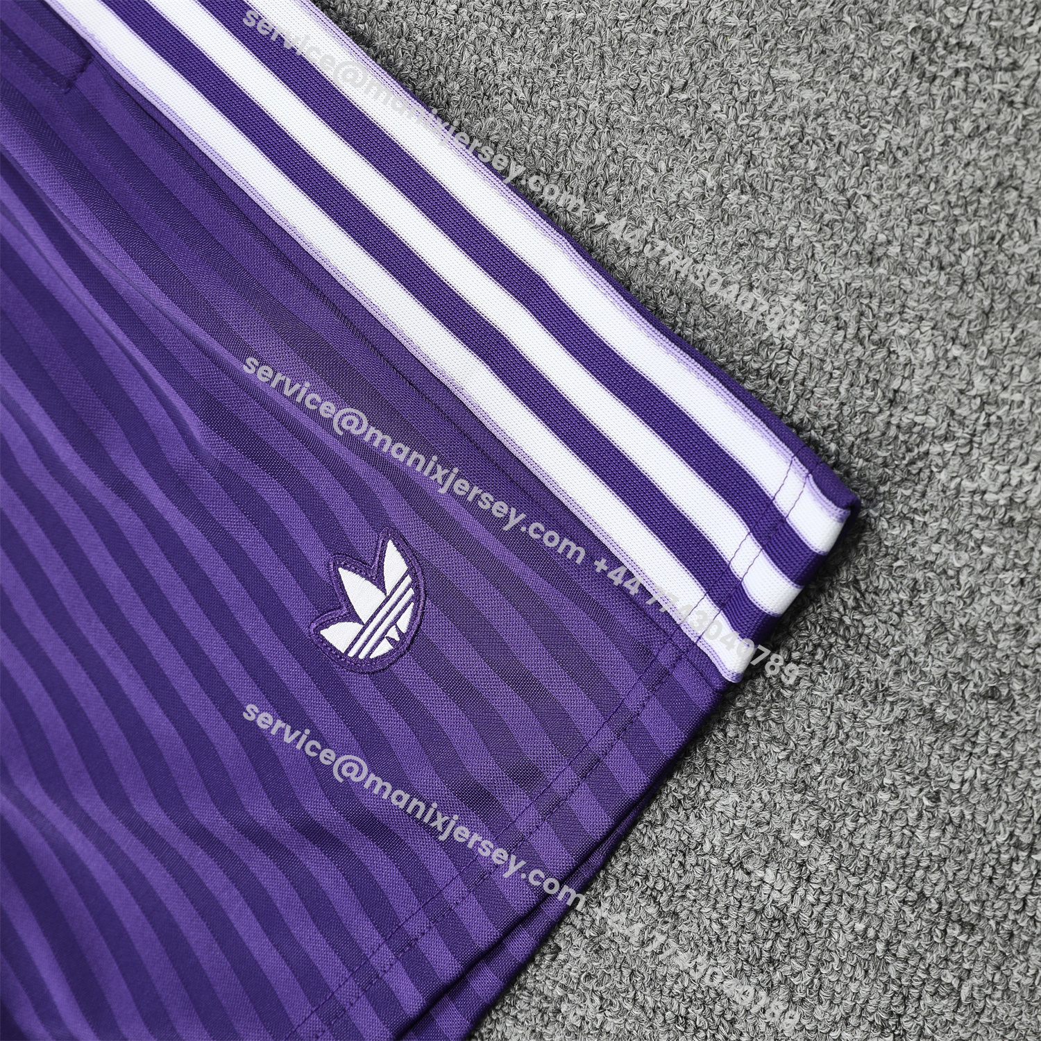 ManixJersey.com | Real Madrid 25-26 Vest Training Set - Pure White Vest & Purple Shorts -Customize Name, Number and Patch | Worldwide Shipping