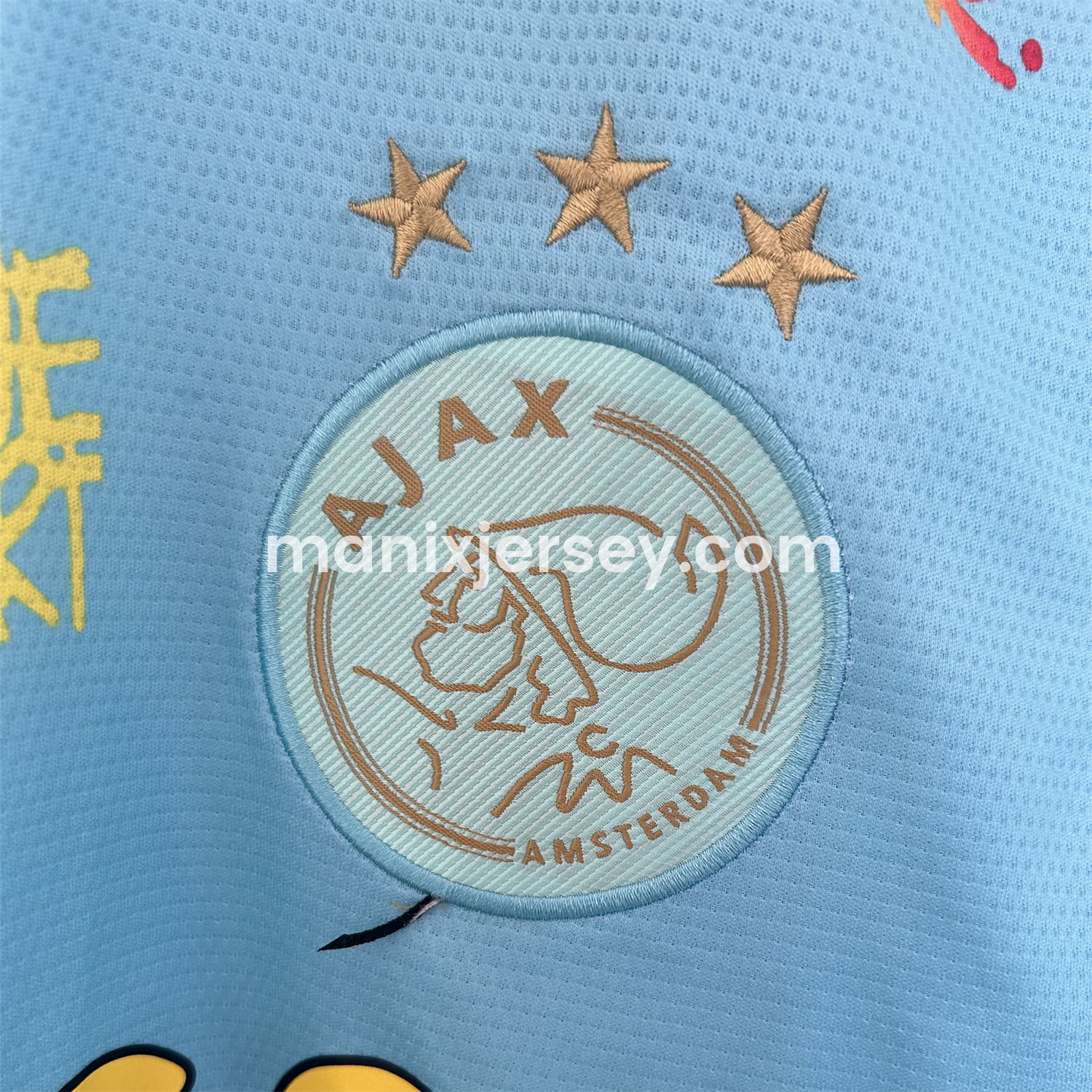 ManixJersey.com | Ajax x B-O-B Marly 25-26 Light Blue Special Edition Jersey - Fans Version -Customize Name, Number and Patch | Worldwide Shipping