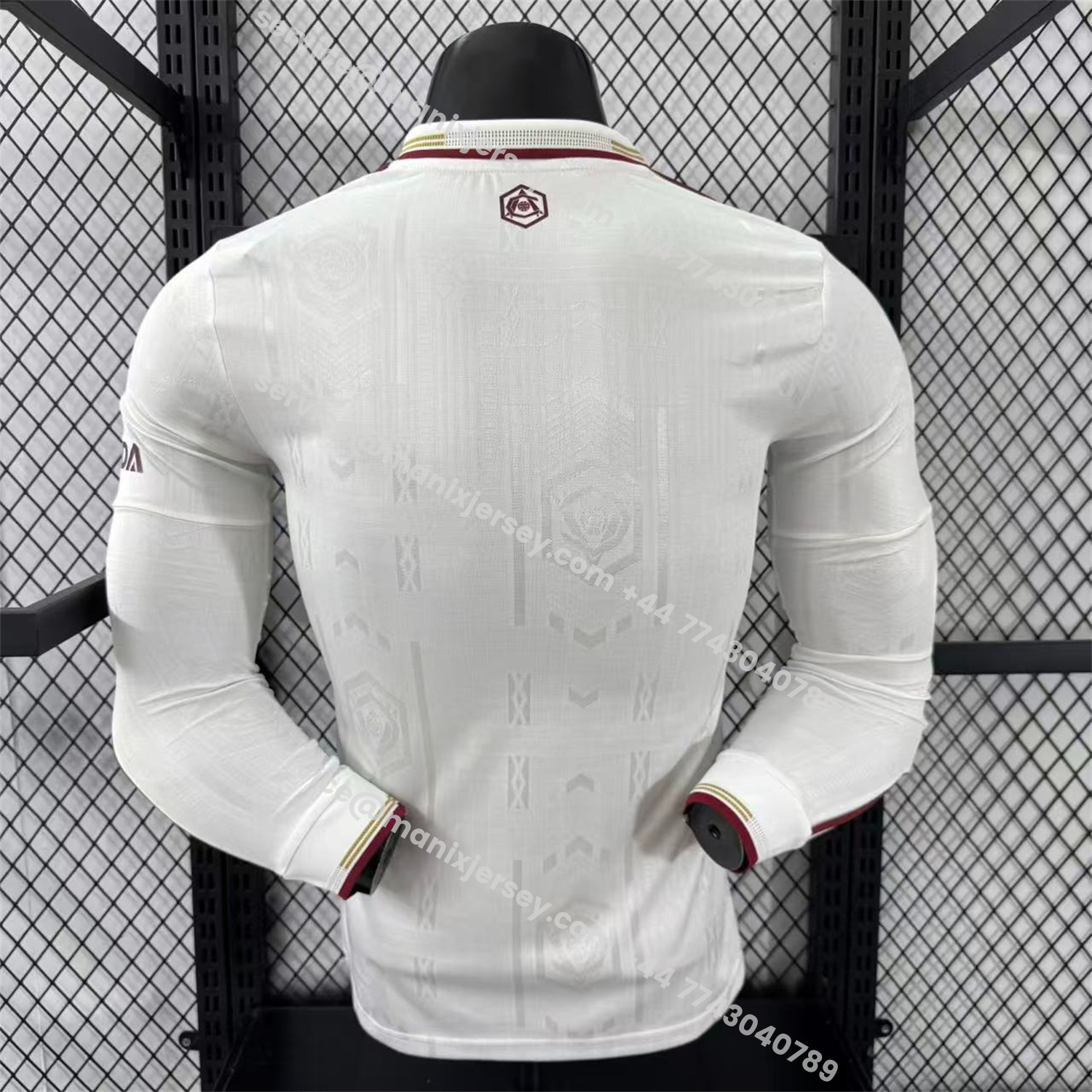ManixJersey.com | Arsenal 25-26 Third White Long Sleeves Jersey - Player Version -Customize Name, Number and Patch | Worldwide Shipping