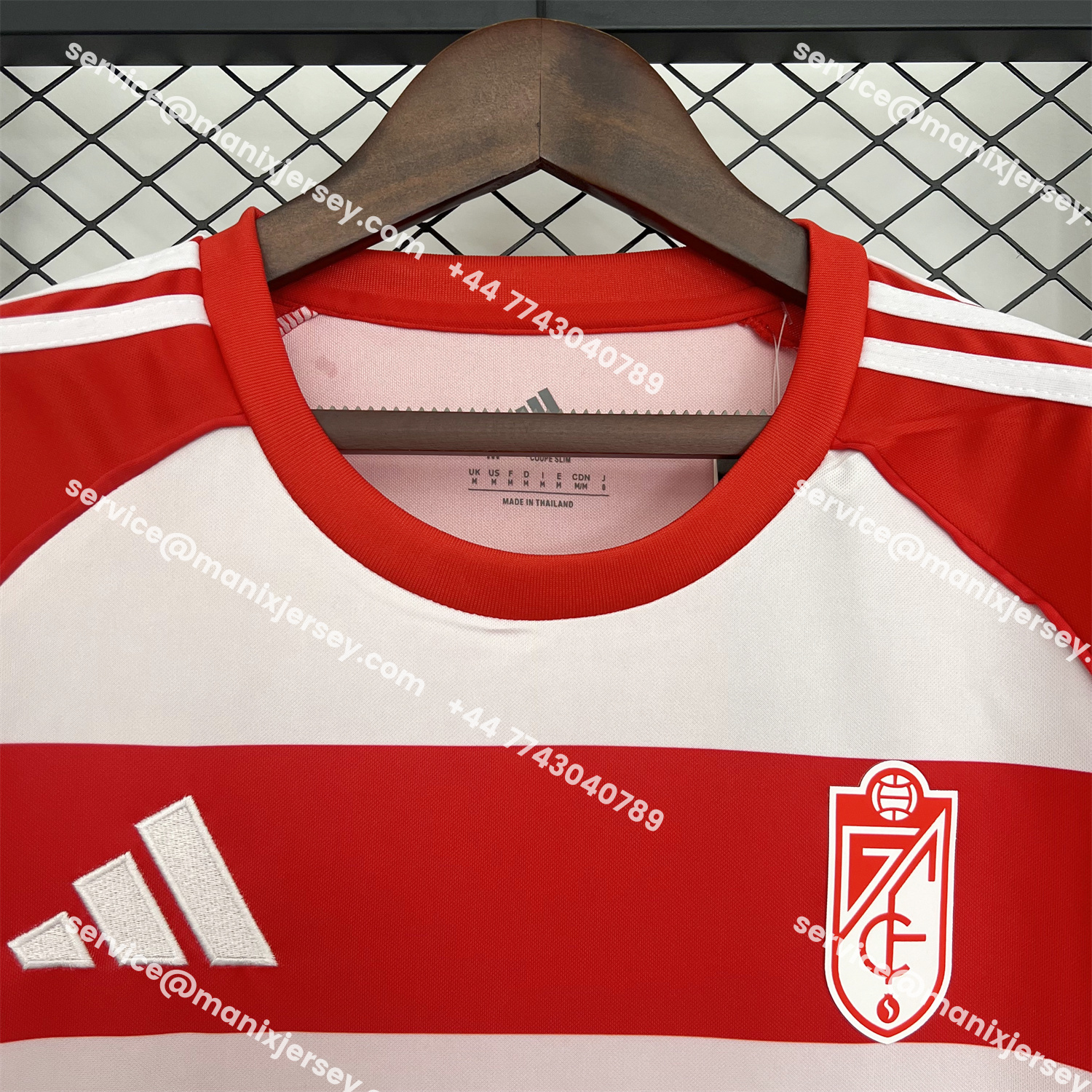 ManixJersey.com | Granada CF 25-26 Home Jersey - Fans Version -Customize Name, Number and Patch | Worldwide Shipping