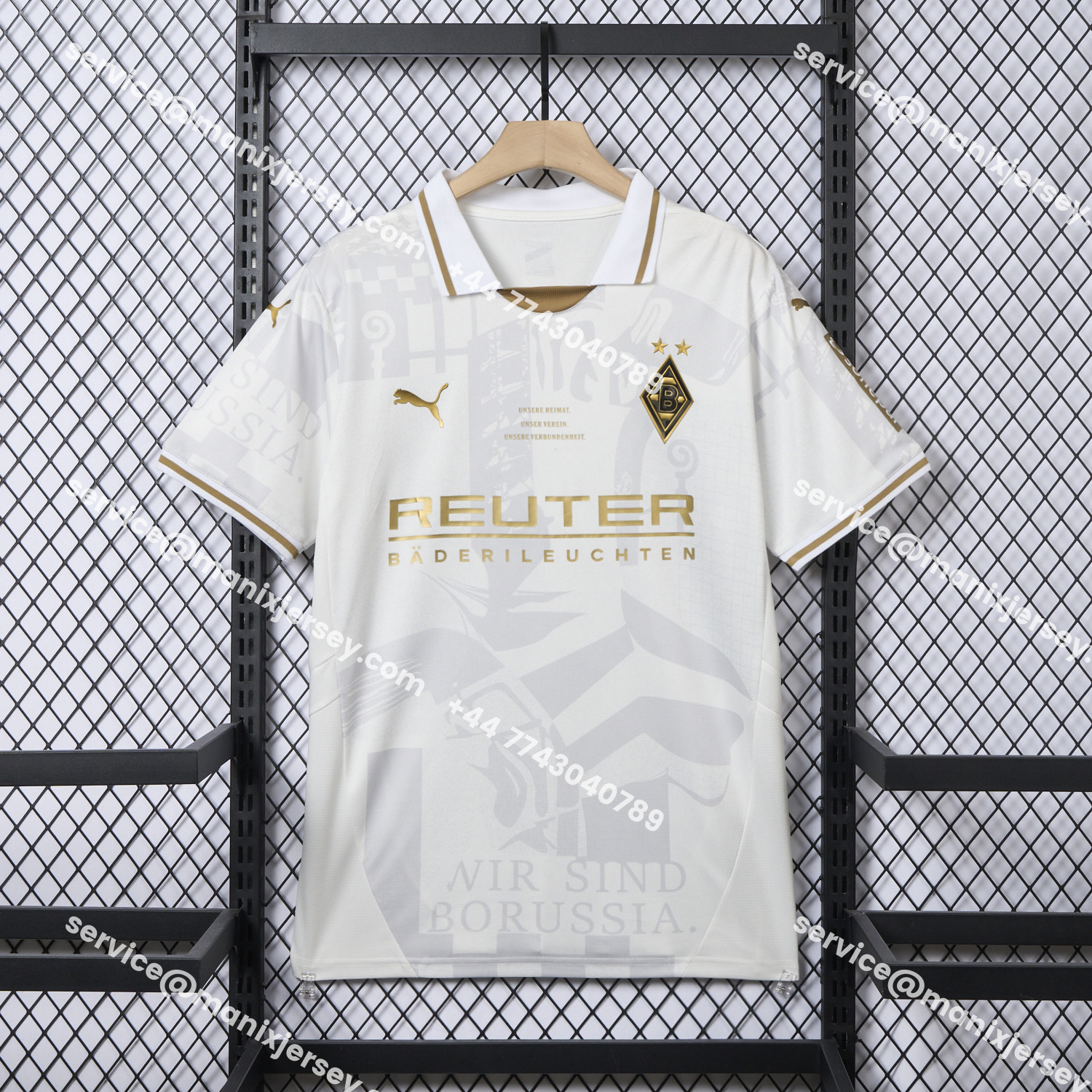 ManixJersey.com | Borussia Mönchengladbach 25-26 125-Year Anniversary Jersey - Fans Version -Customize Name, Number and Patch | Worldwide Shipping