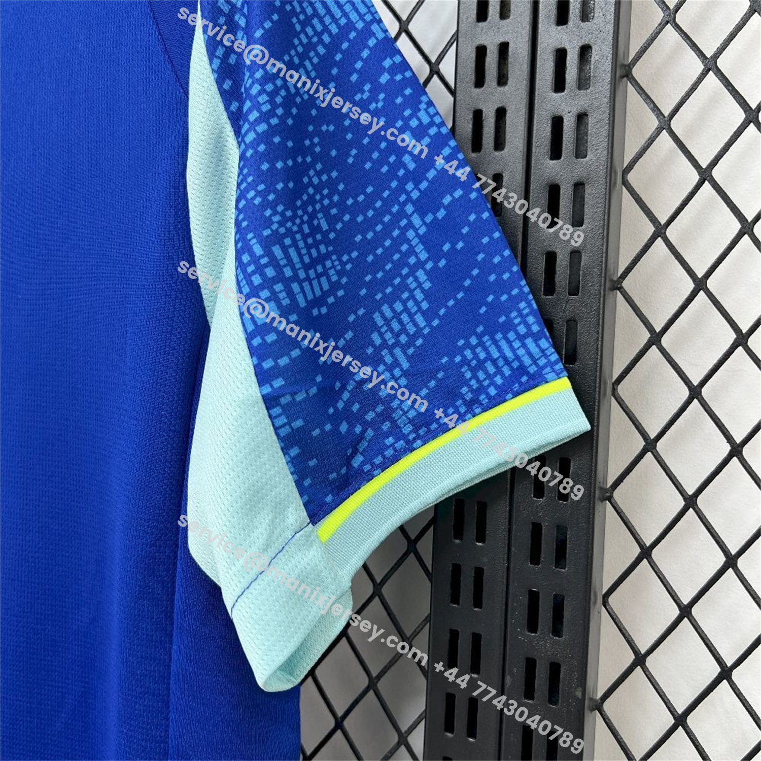 ManixJersey.com | Marseille 25-26 Third Blue Jersey - Fans Version -Customize Name, Number and Patch | Worldwide Shipping