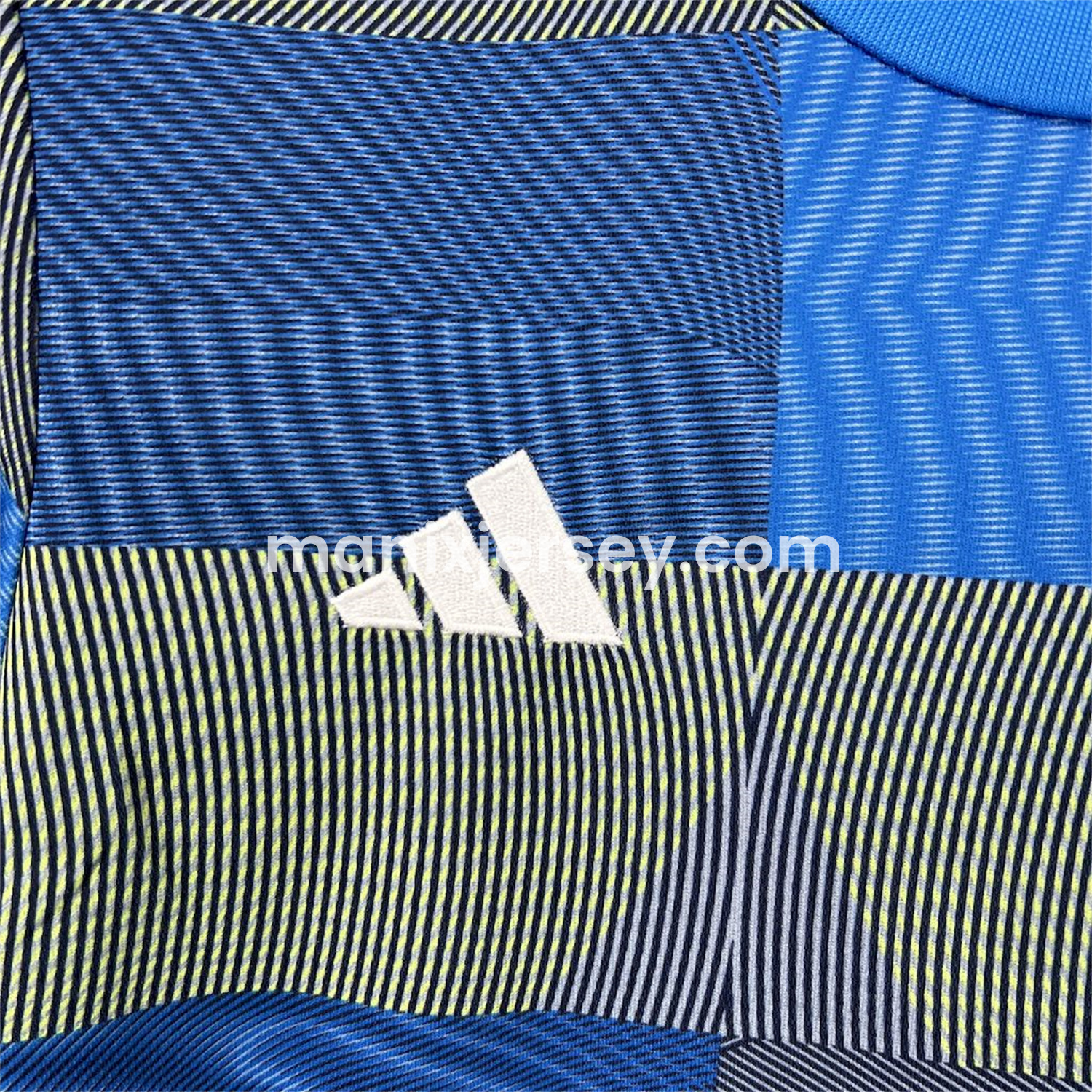 ManixJersey.com | Real Madrid 25-26 Blue Pre-Match Traning Kids Kit -Customize Name, Number and Patch | Worldwide Shipping