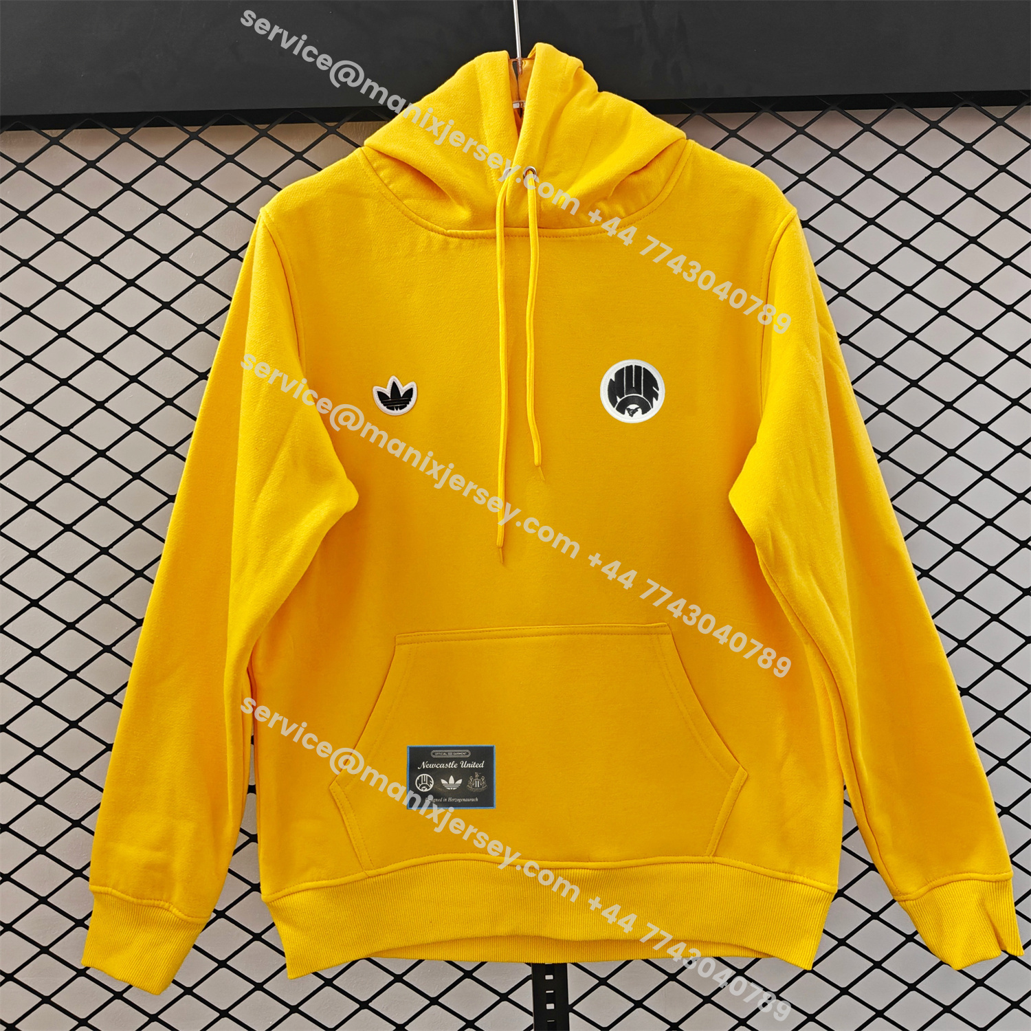 ManixJersey.com | Newcastle United 25-26 Originals Terrace Icon Unisex Pullover Hoodie -Customize Name, Number and Patch | Worldwide Shipping