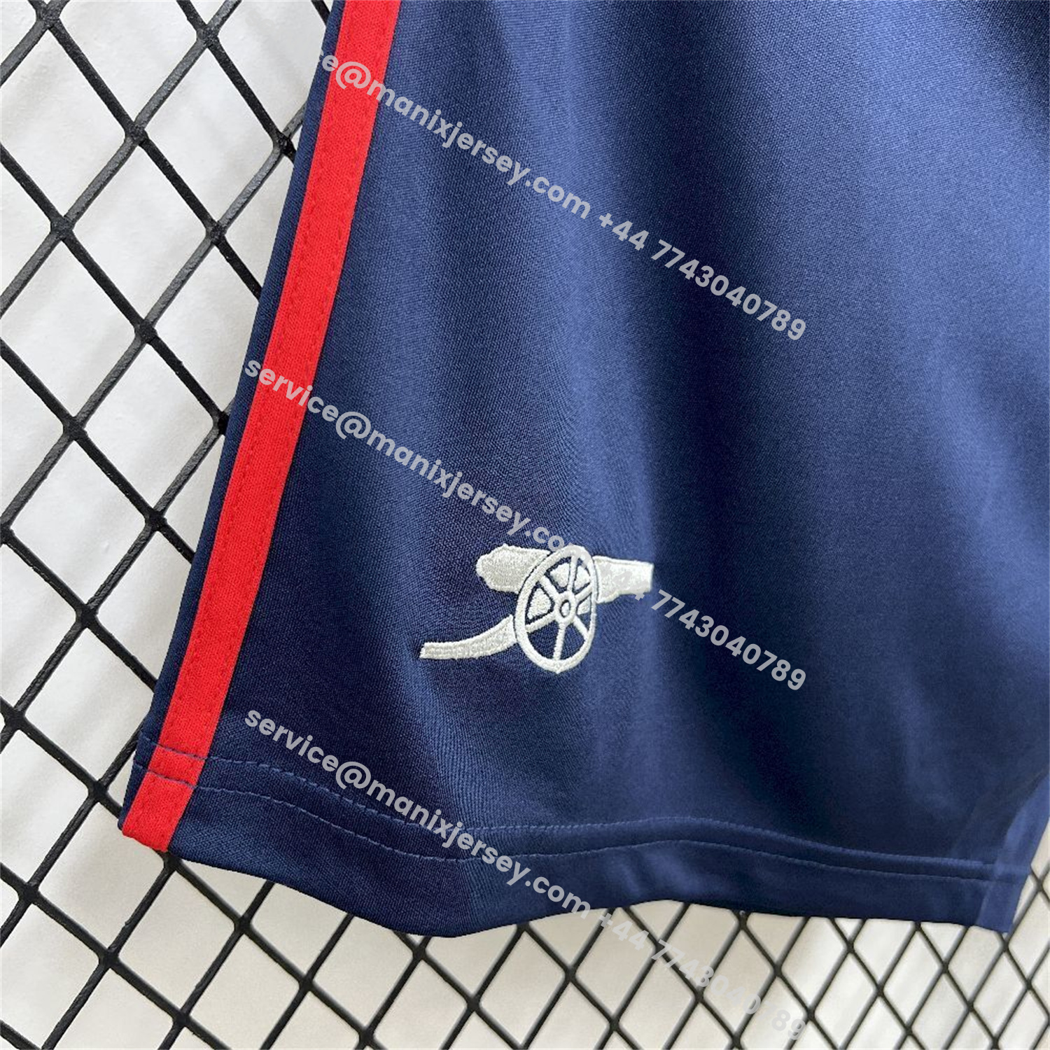 ManixJersey.com | Arsenal 25-26 Away Blue Shorts - Fans Version -Customize Name, Number and Patch | Worldwide Shipping
