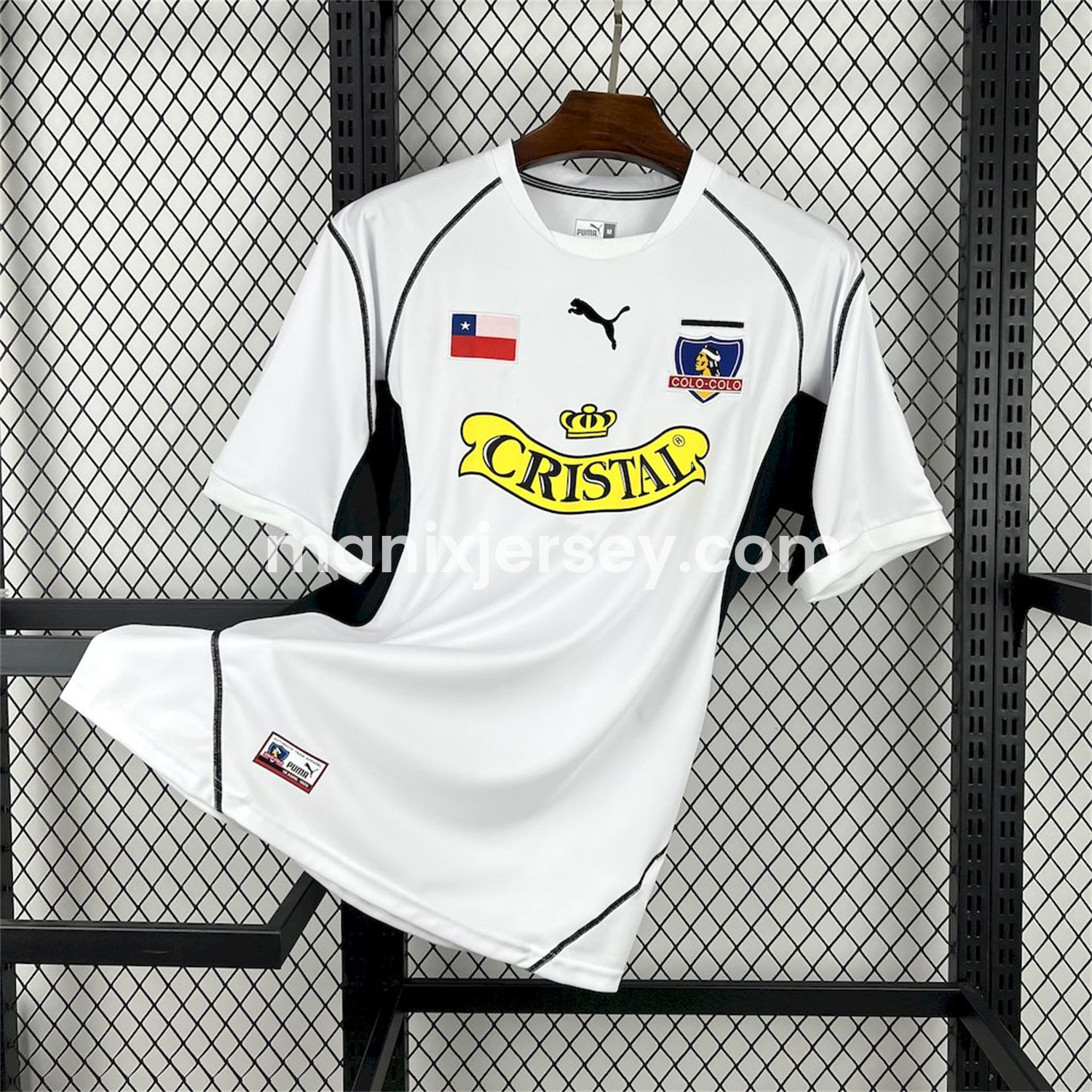 ManixJersey.com | Retro Colo Colo 2003 Home Jersey -Customize Name, Number and Patch | Worldwide Shipping