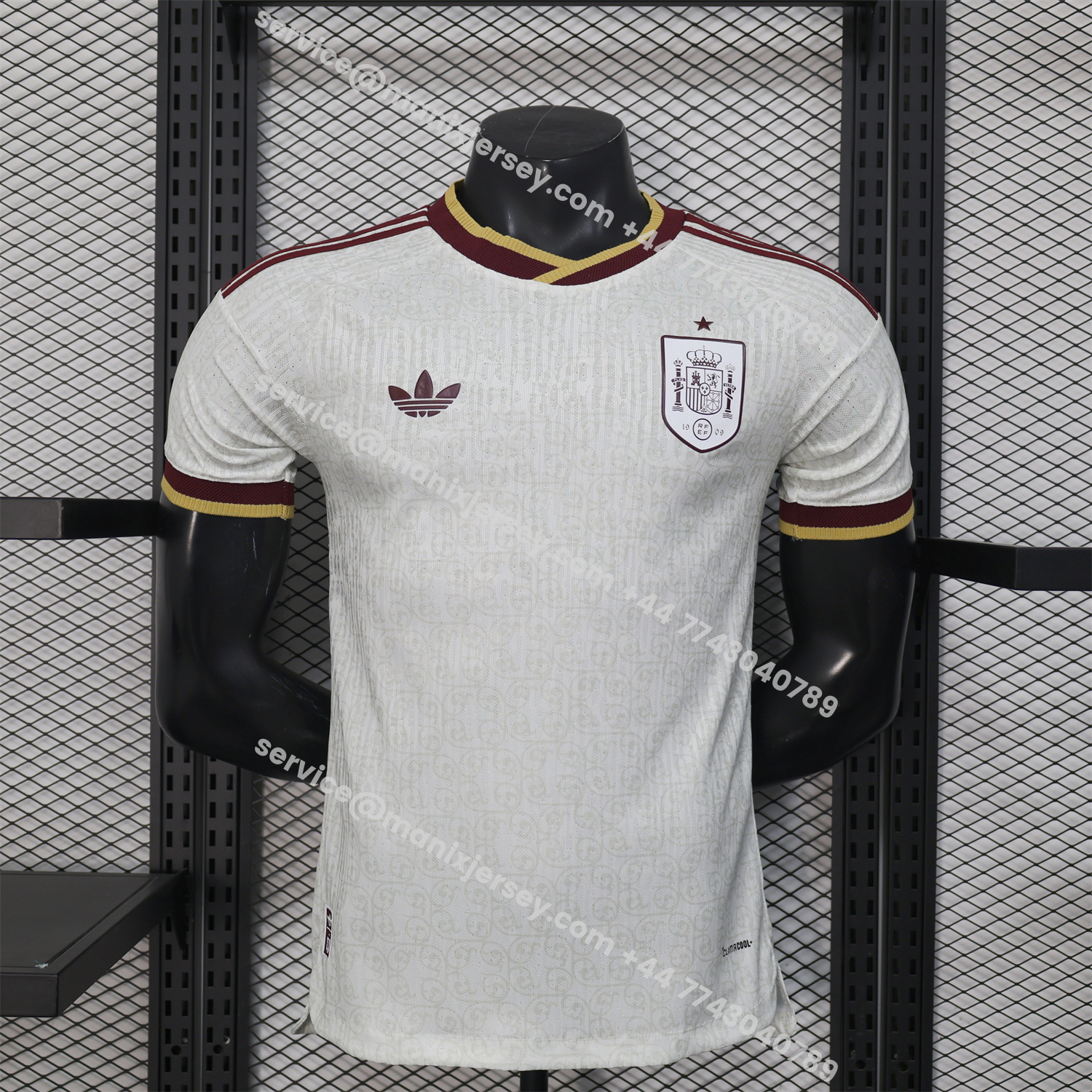 ManixJersey.com | Spain 2026 Away White Jersey - Player Version -Customize Name, Number and Patch | Worldwide Shipping