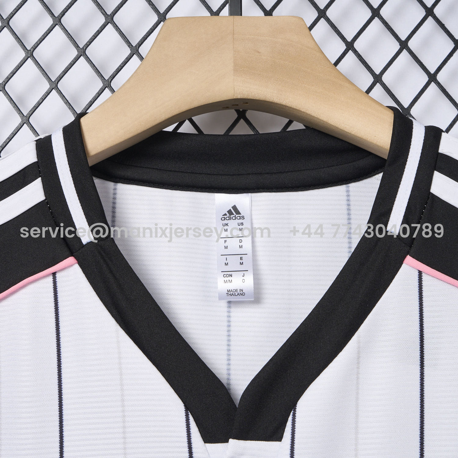 ManixJersey.com | Juventus 25-26 White Baseball Jersey with Black Stripes -Customize Name, Number and Patch | Worldwide Shipping