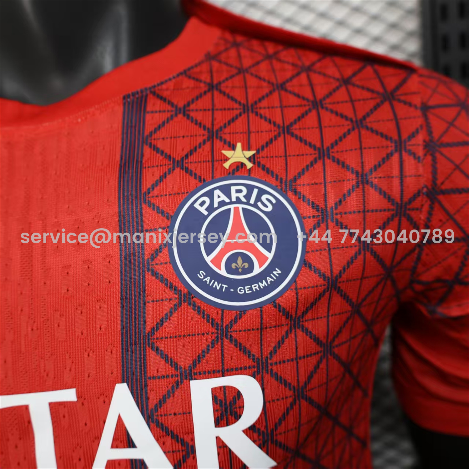 ManixJersey.com | Paris Saint-Germain PSG 25-26 One Star Red Special Edition Jersey - Player Version -Customize Name, Number and Patch | Worldwide Shipping