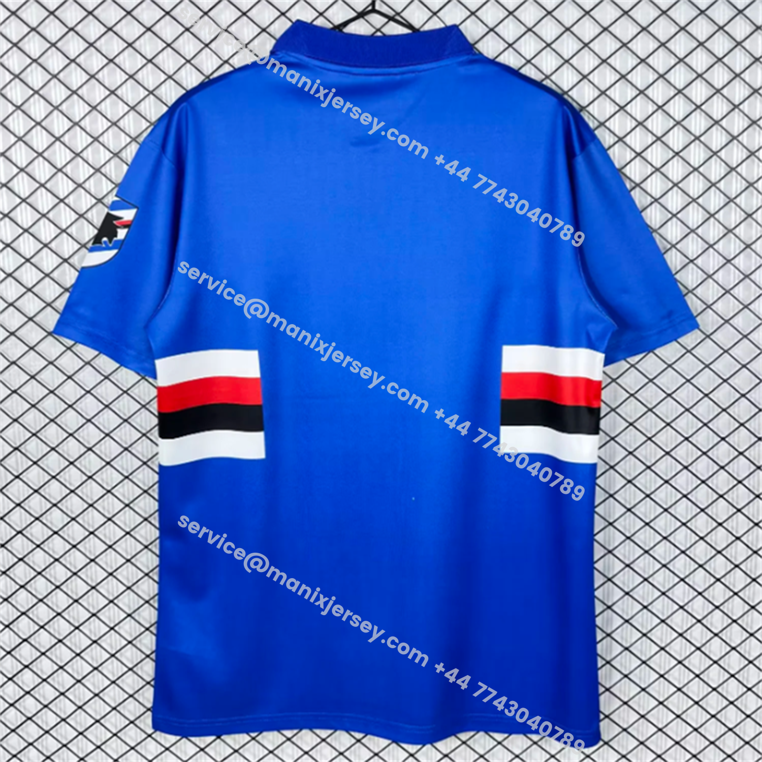 ManixJersey.com | Retro Sampdoria 1993-94 Home Jersey -Customize Name, Number and Patch | Worldwide Shipping