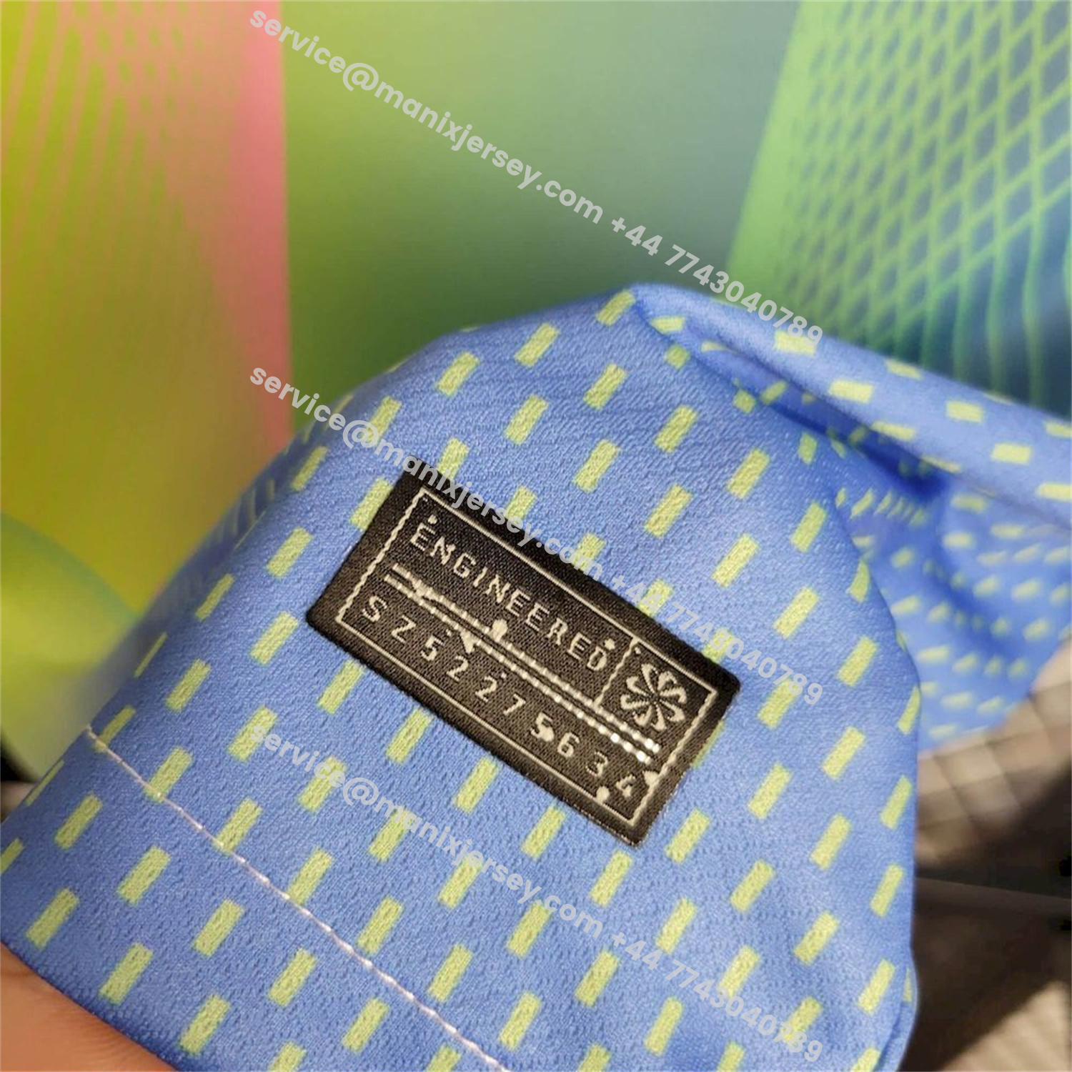 ManixJersey.com | Barcelona 25-26 T90 Pink Lines Green And Blue Gradient Special Jersey - Fans Version -Customize Name, Number and Patch | Worldwide Shipping