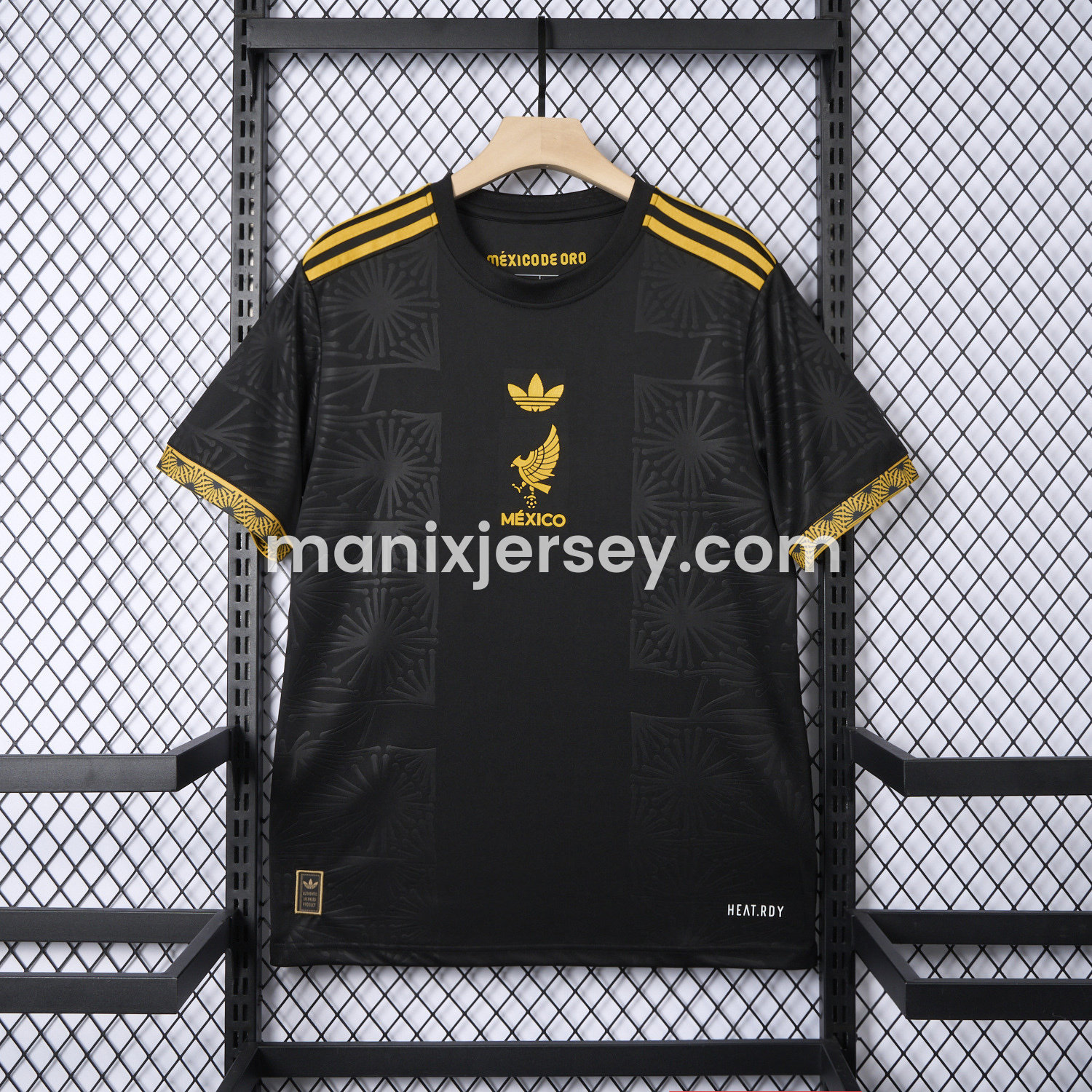ManixJersey.com | Mexico 2025 Gold Cup Home Black Jersey - Fans Version -Customize Name, Number and Patch | Worldwide Shipping
