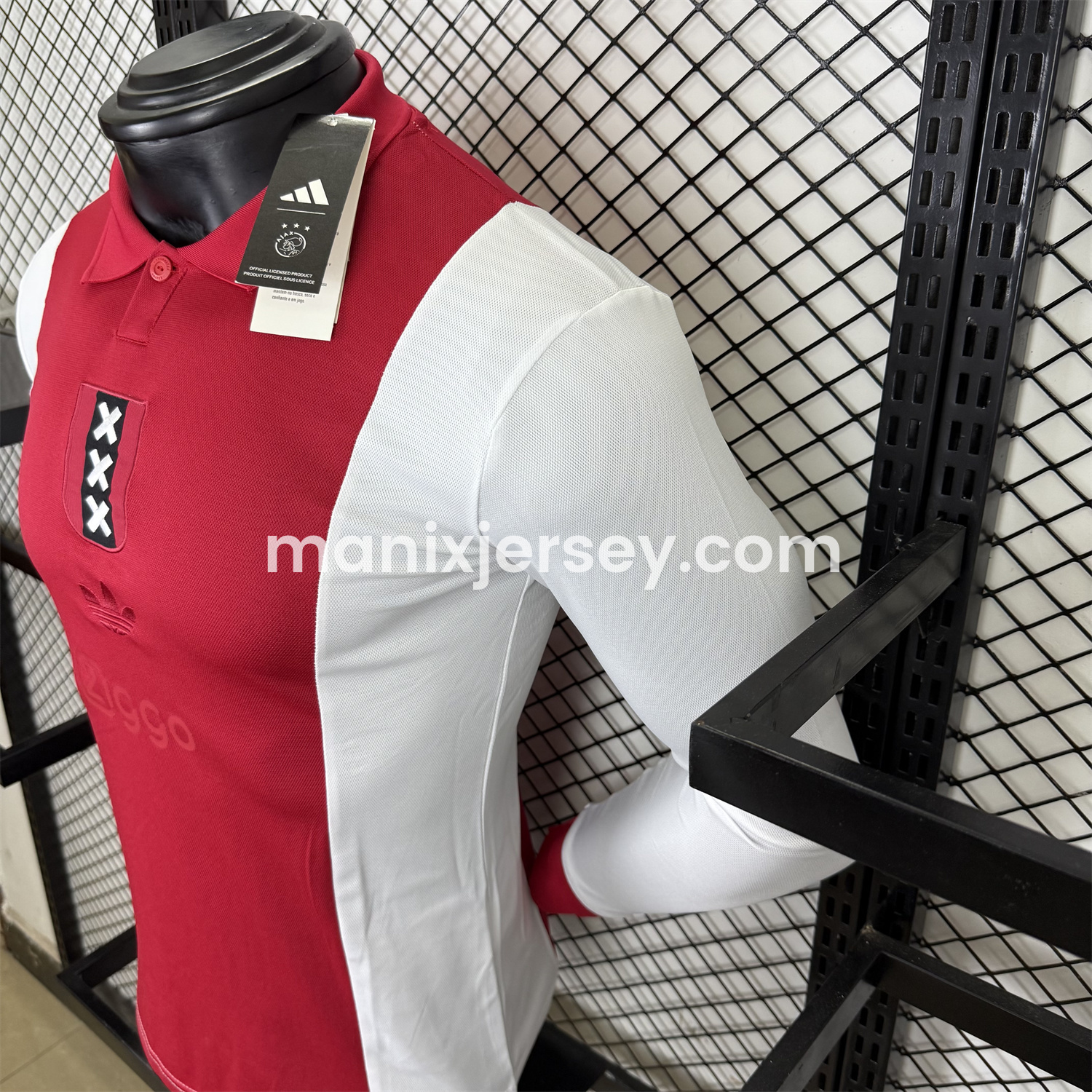 ManixJersey.com | Ajax 2025 125-Year Anniversary Long Sleeves Jersey - Player Version -Customize Name, Number and Patch | Worldwide Shipping