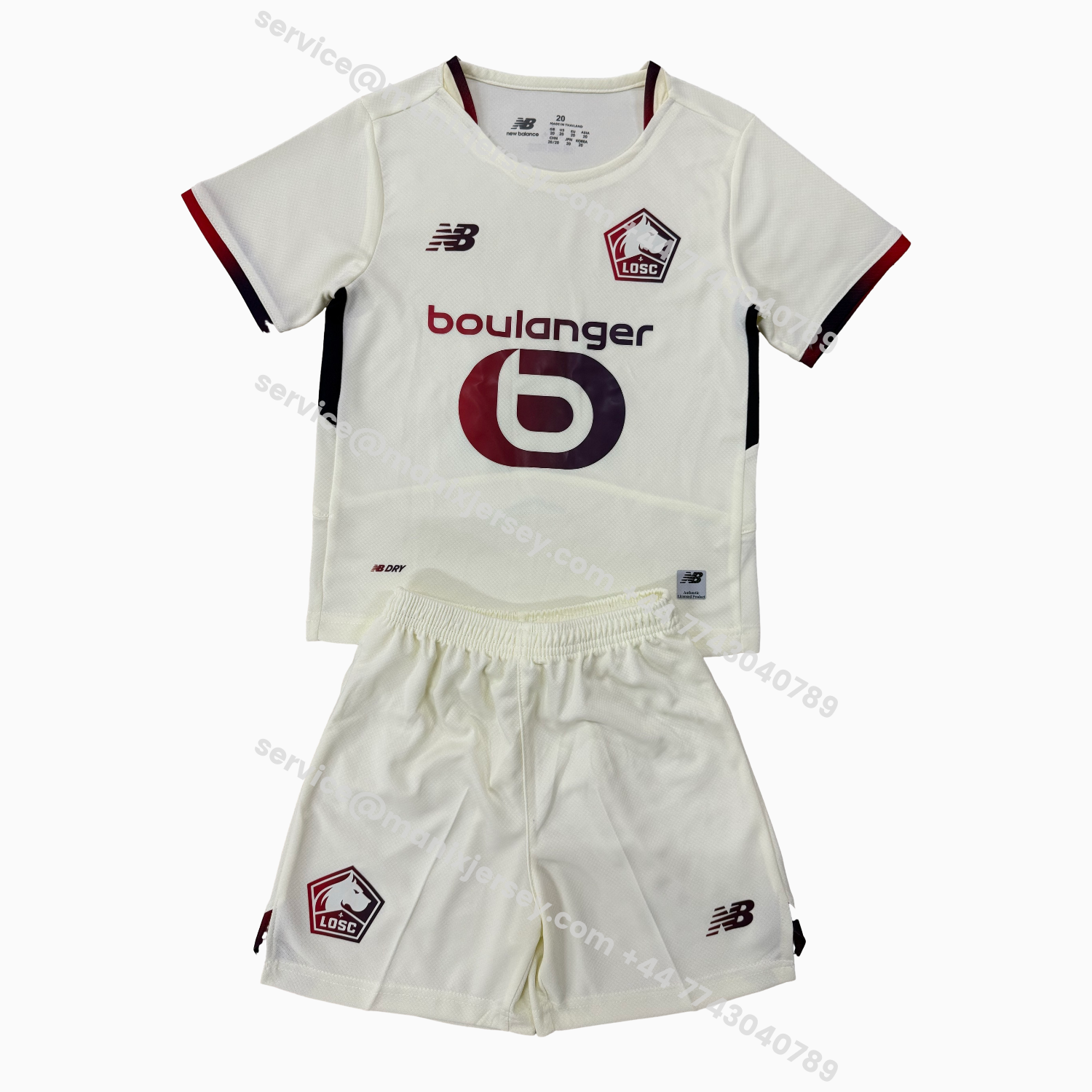 ManixJersey.com | Lille 25-26 Away Men's Adult Jersey Set - Fans Version -Customize Name, Number and Patch | Worldwide Shipping