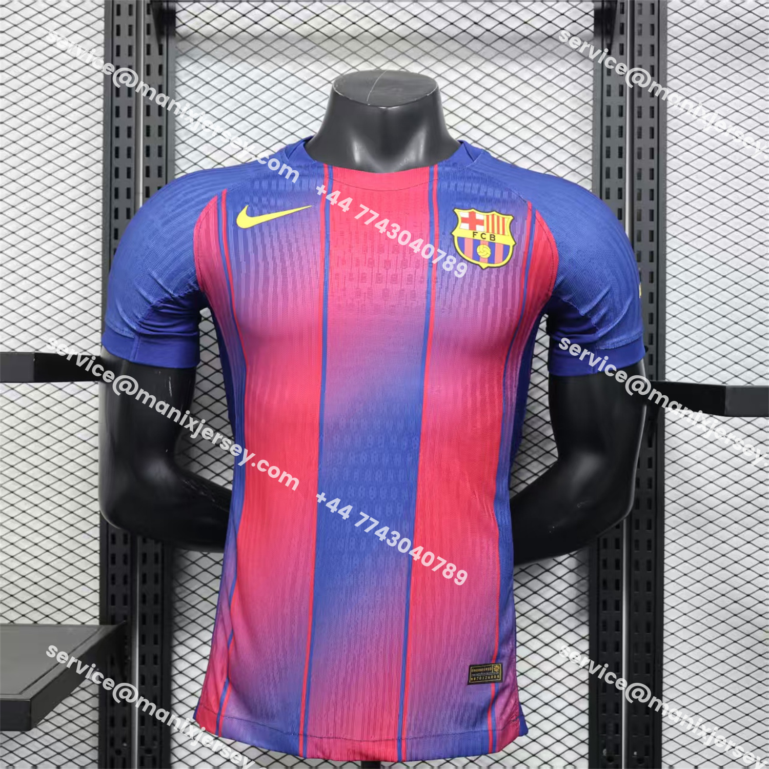 ManixJersey.com | Barcelona 25-26 Home Unsponsored Jersey - Player Version -Customize Name, Number and Patch | Worldwide Shipping