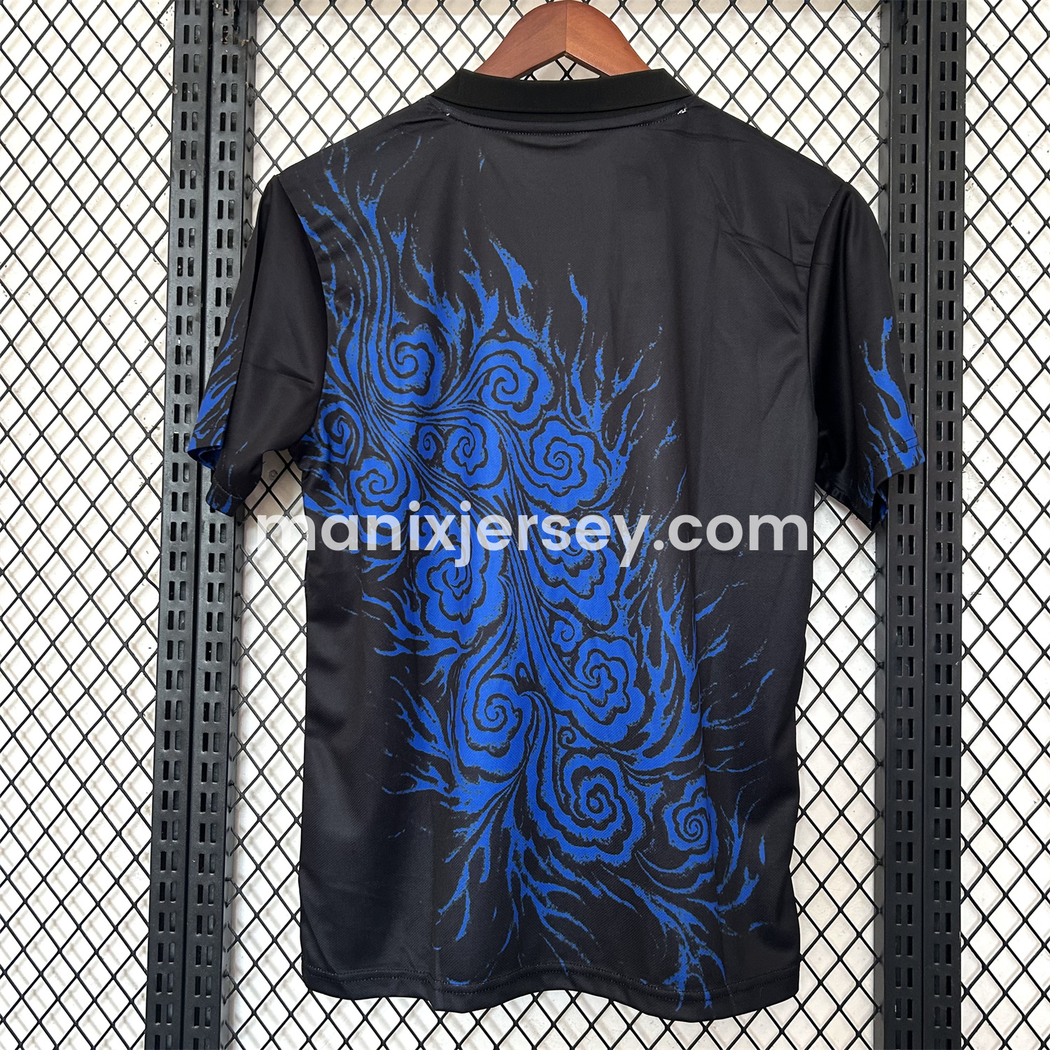 ManixJersey.com | Japan 25-26 Y-3 Blue Flame Black Special Jersey - Fans Version -Customize Name, Number and Patch | Worldwide Shipping